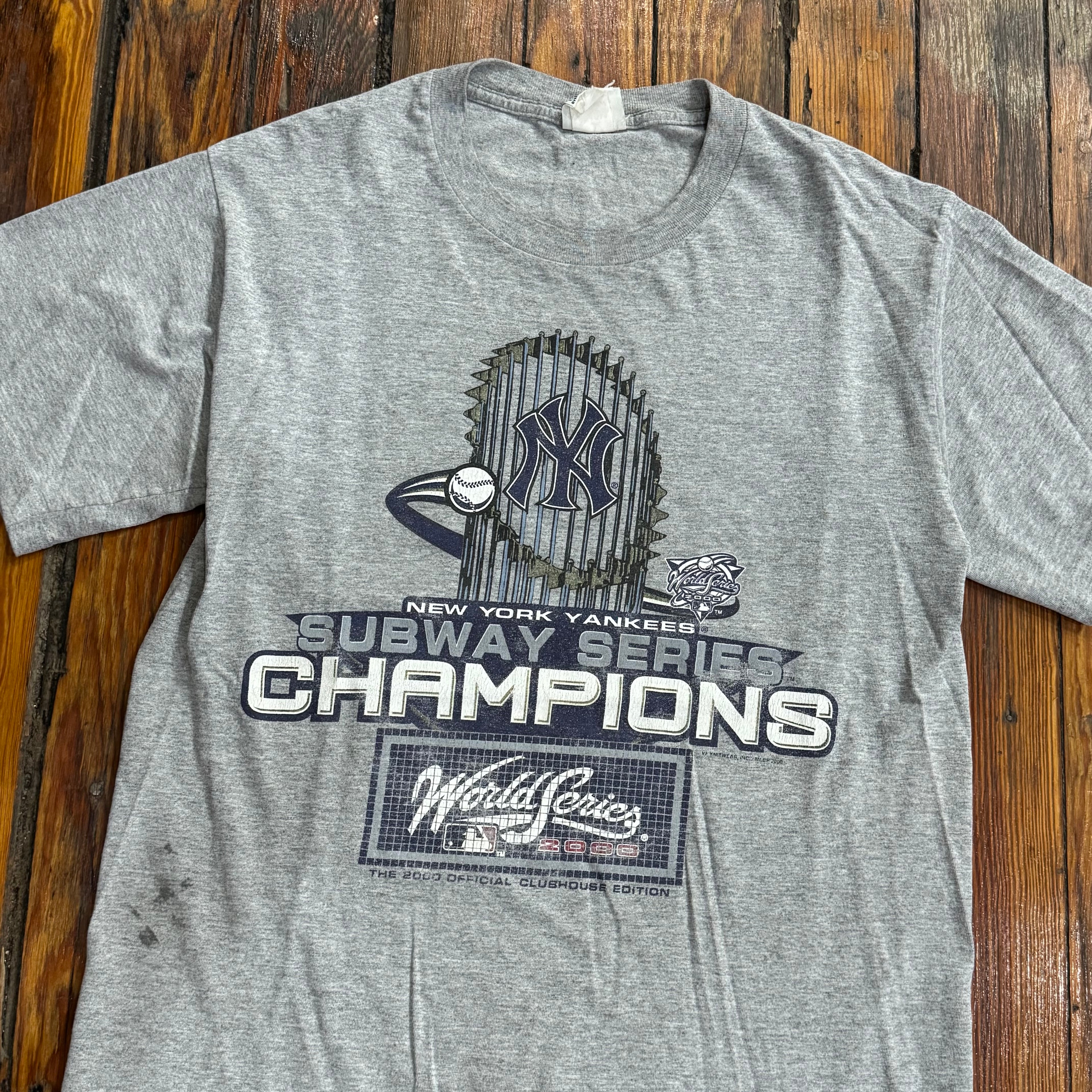 Vintage New York Yankees Subway Series Champions T-shirt Sz L