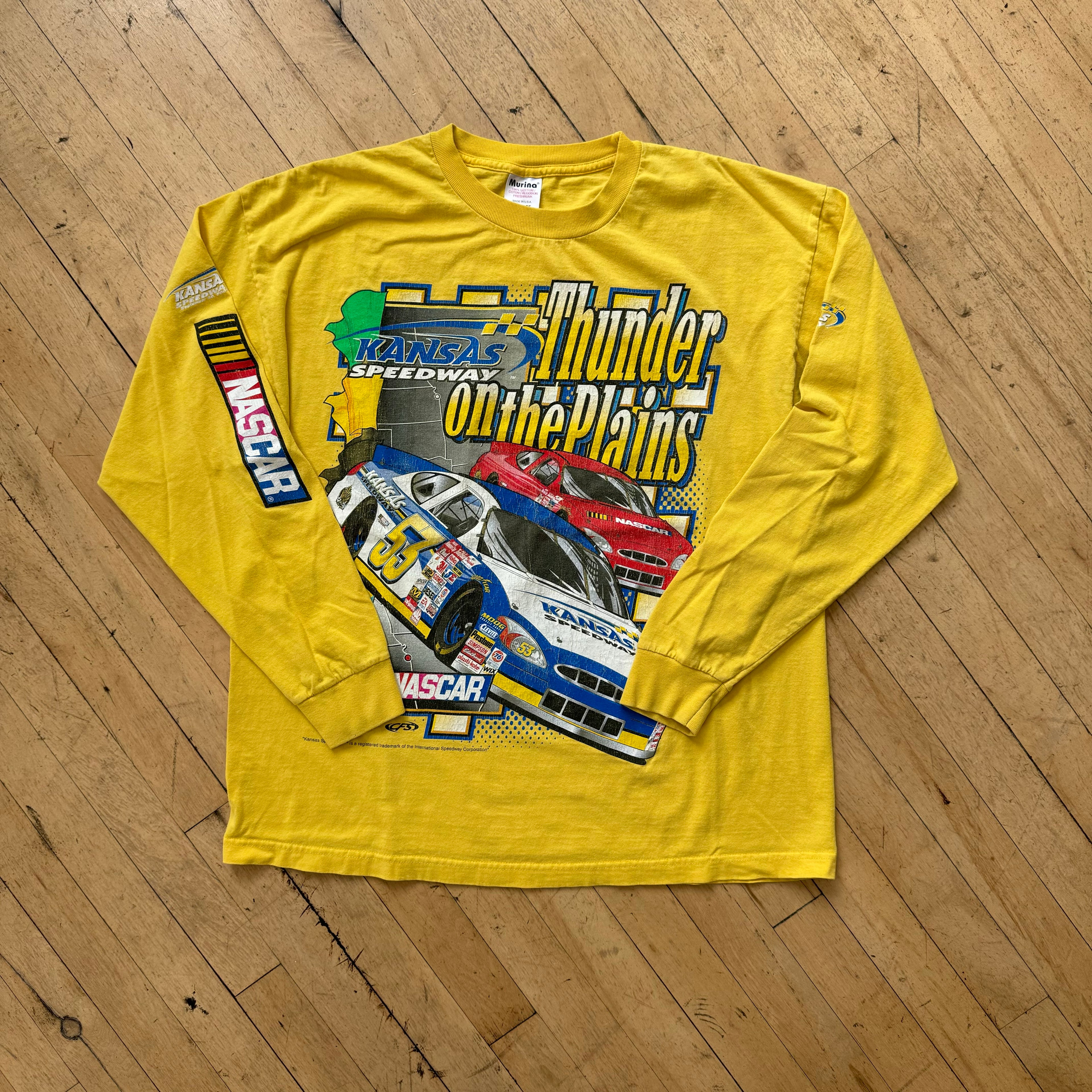 Vintage Thunder On the Plains NASCAR T-shirt Sz L