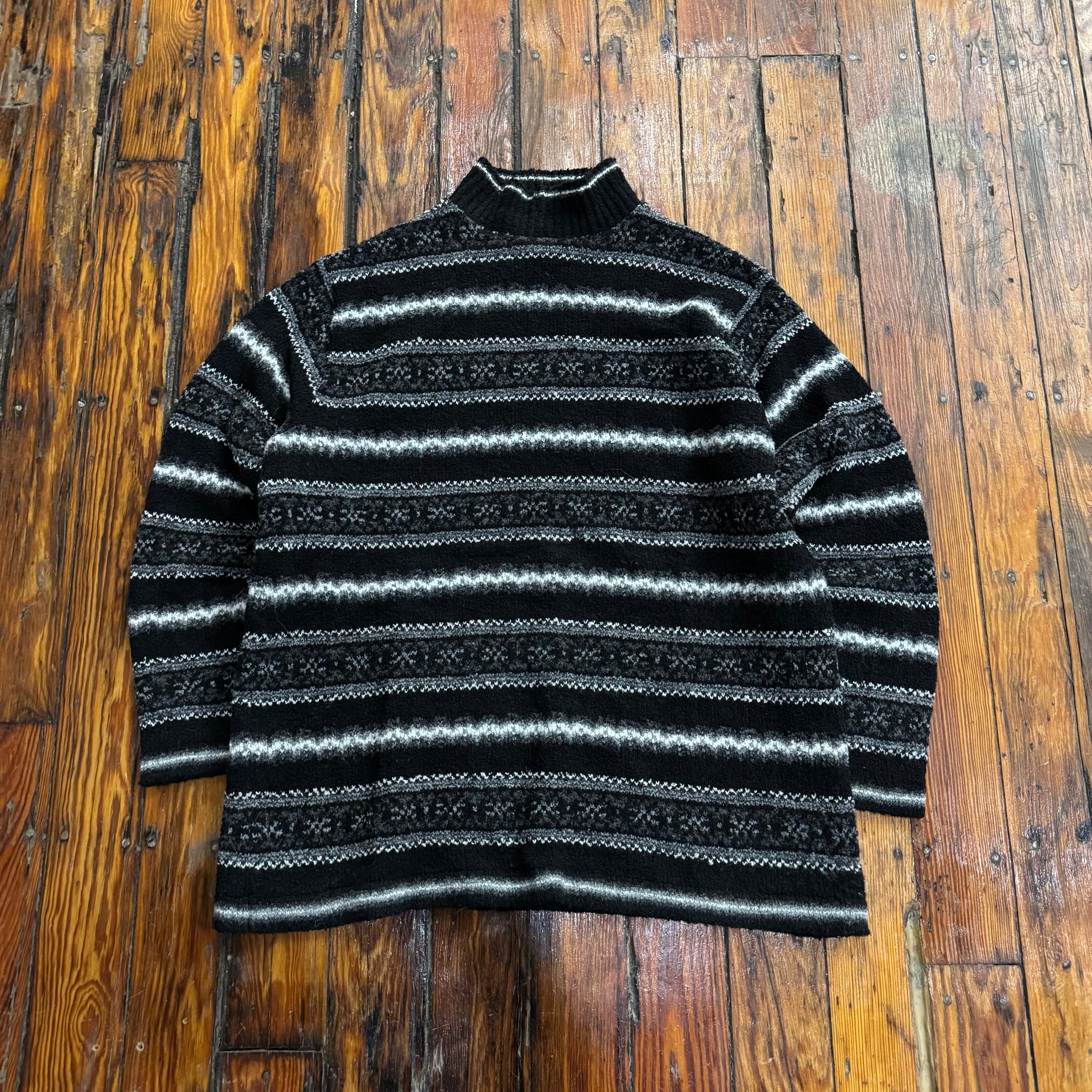 Vintage YarnWorks Striped Knit Sweater Sz M