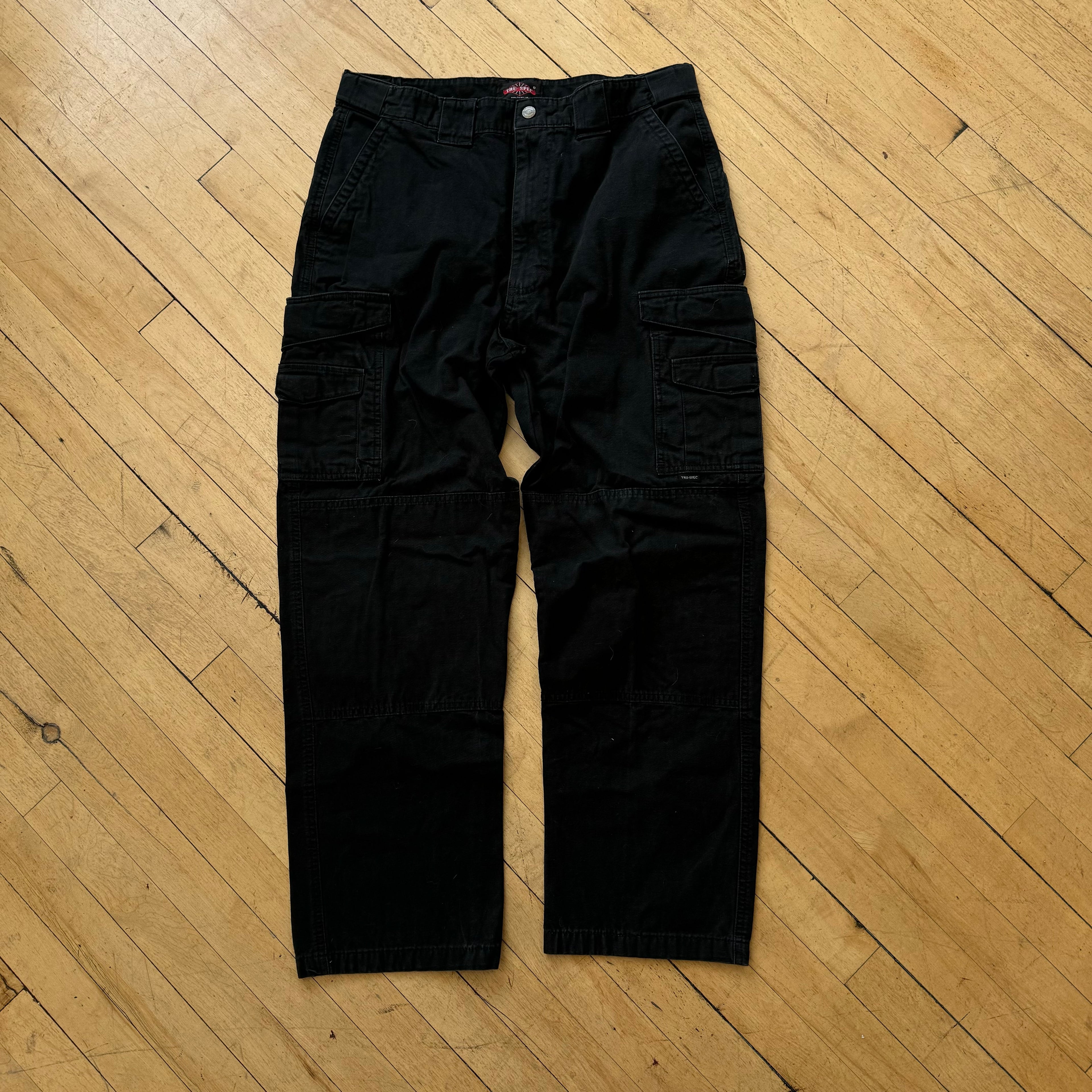 Vintage True-Spec Black Cargo Khaki Pants Sz 34