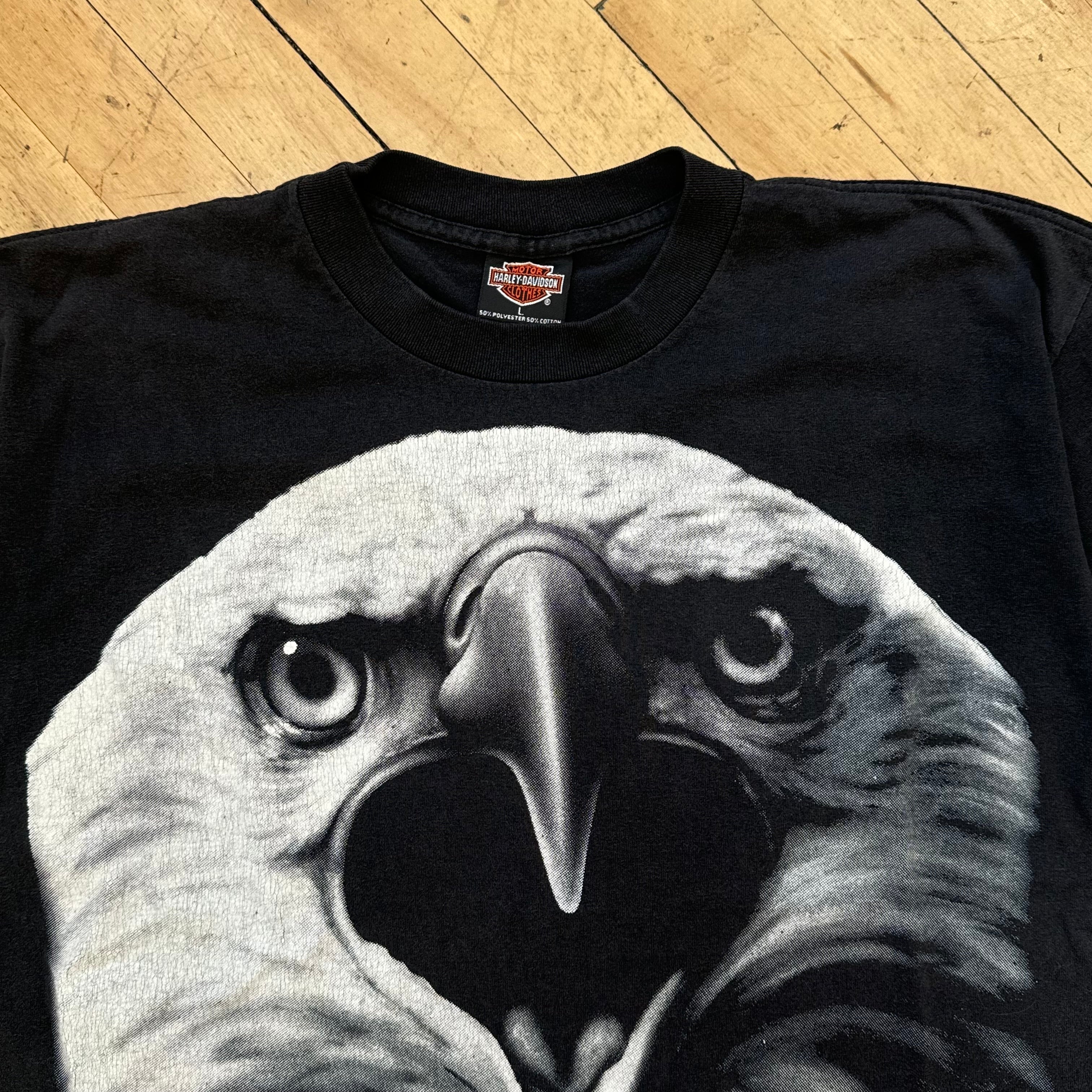 Vintage Harley Davidson AOP Eagle T-Shirt Sz L