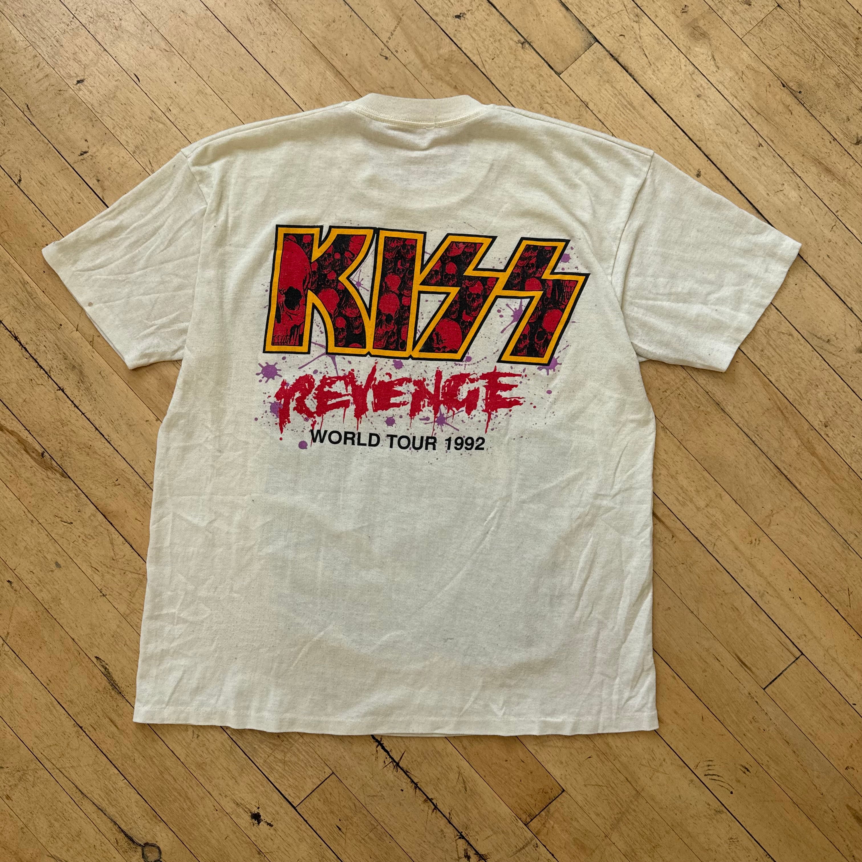 Vintage Kiss Revenge World Tour T-shirt Sz L