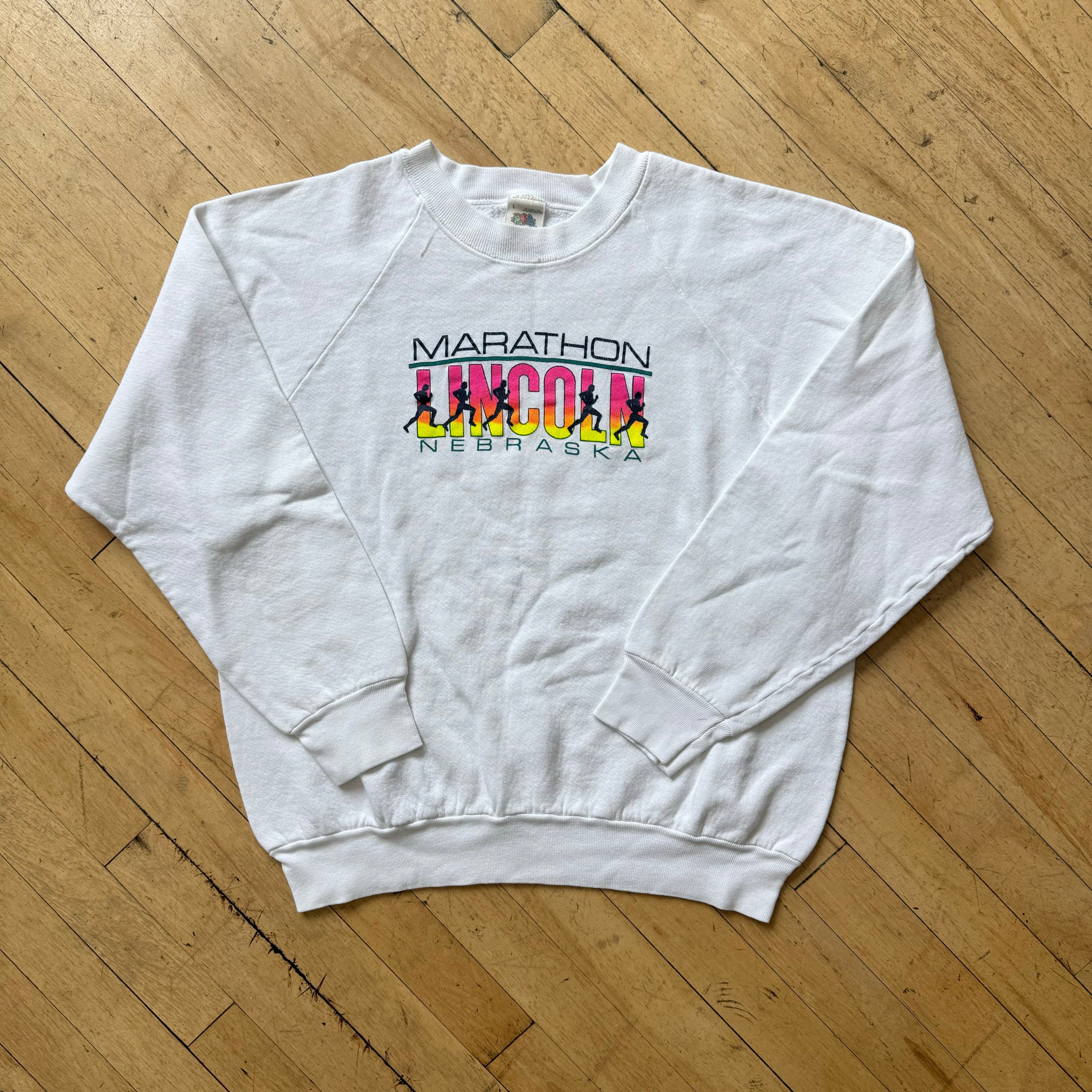 Vintage Lincoln Nebraska Marathon CrewNeck Sz M