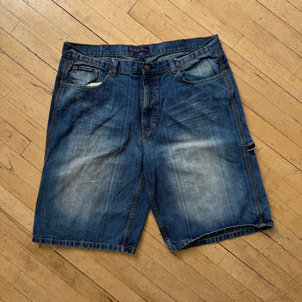Vintage Polo US ASSN Denim Jean Shorts Sz 40