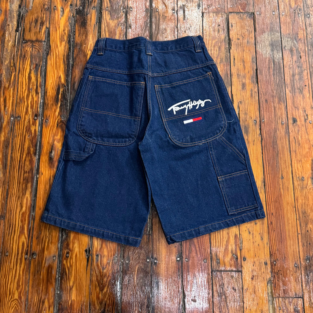 Vintage Embroidered Tommy Hilfiger Denim Jean Shorts Sz 30