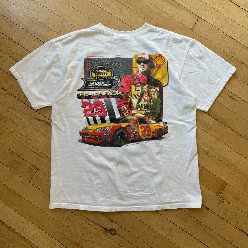 Y2K NASCAR Harvick Racing T-shirt Sz L