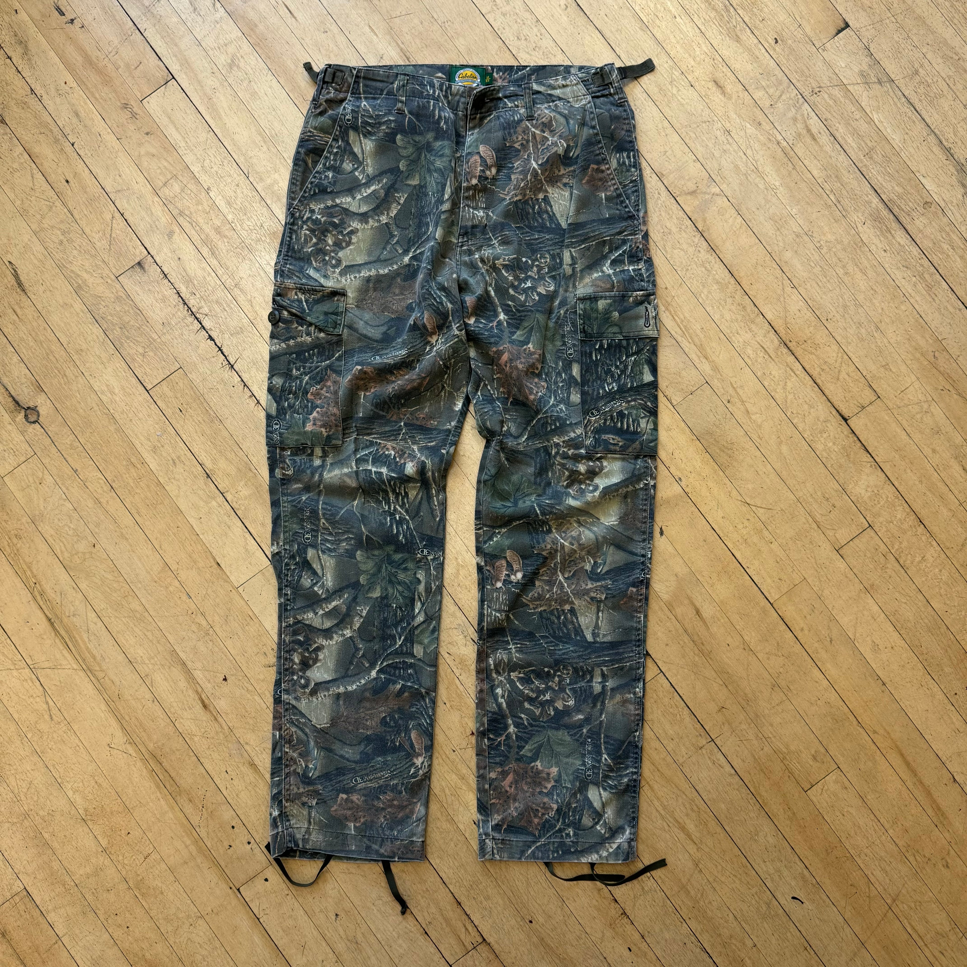 Vintage Cabelas Camo Cargo Pants Sz 34