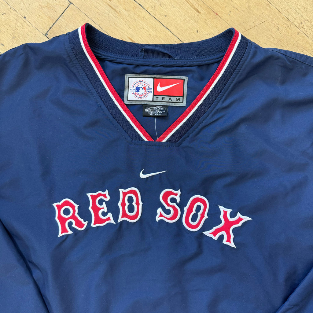 Vintage Nike Red Sox Center Swoosh Pullover Jacket Sz XL