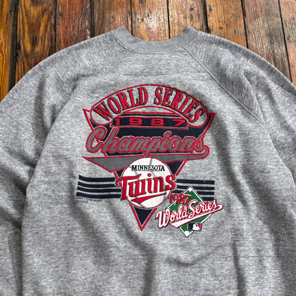 Vintage Minnesota Twins ‘87 World Series Champions CrewNeck Sz L