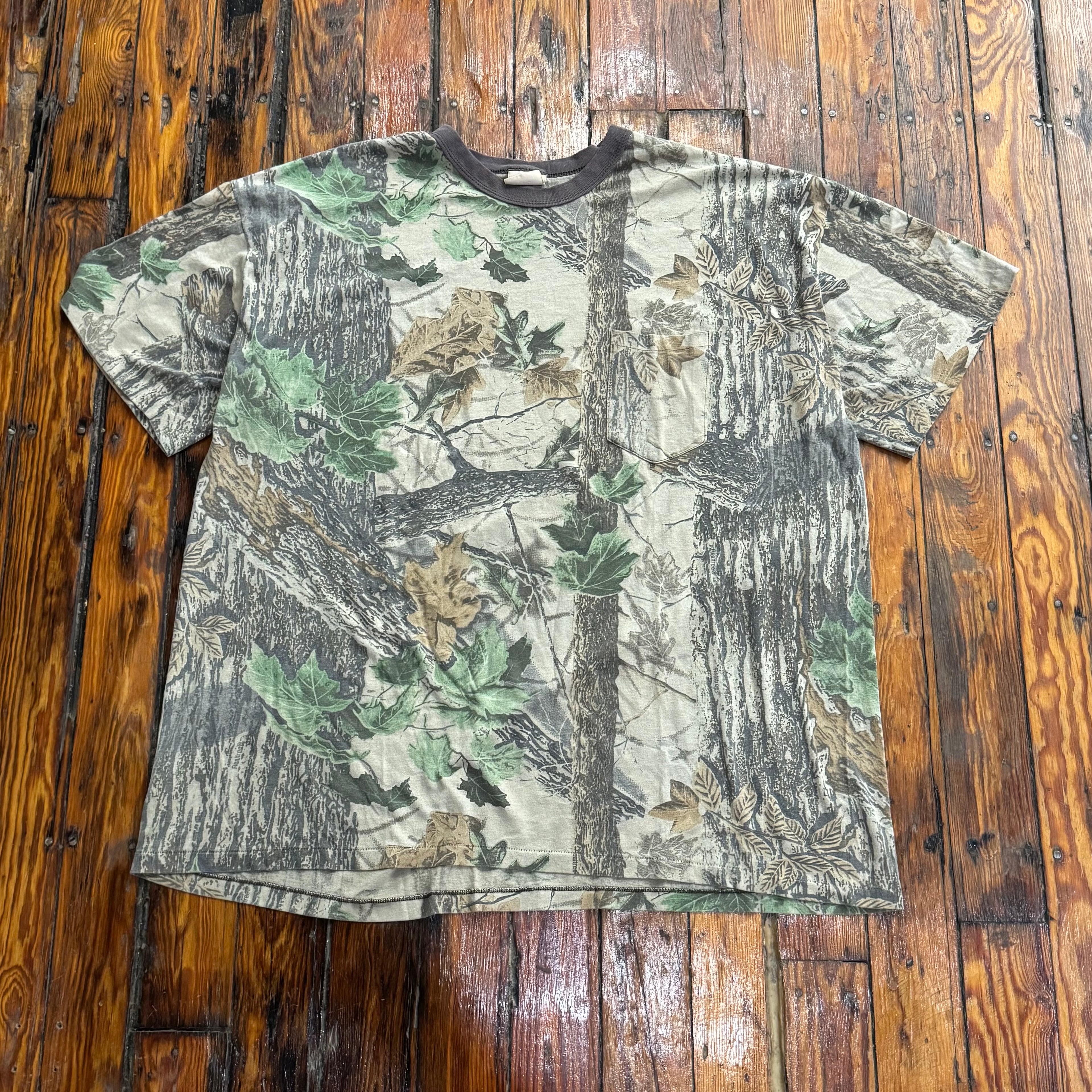 Vintage Camo Pocket T-shirt Sz XXL