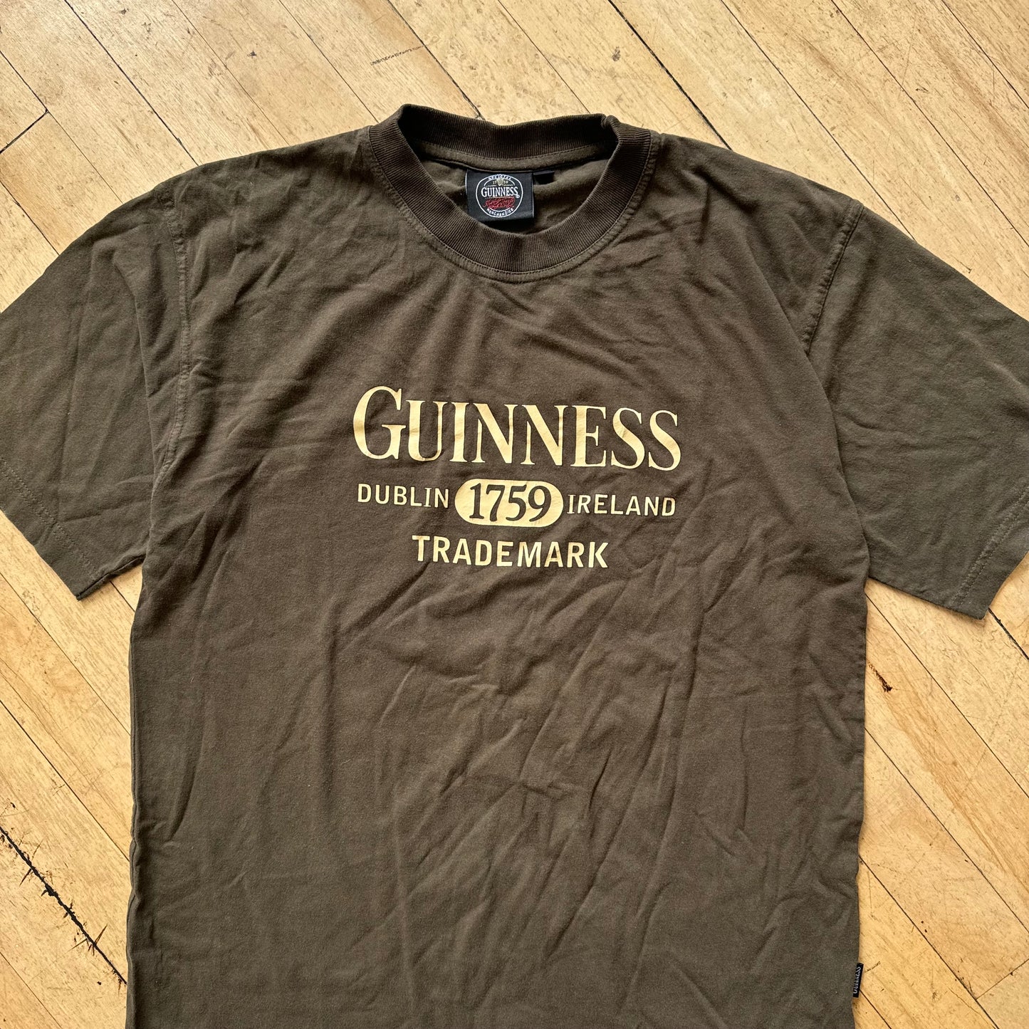 Vintage Guinness SpellOut T-shirt Sz L
