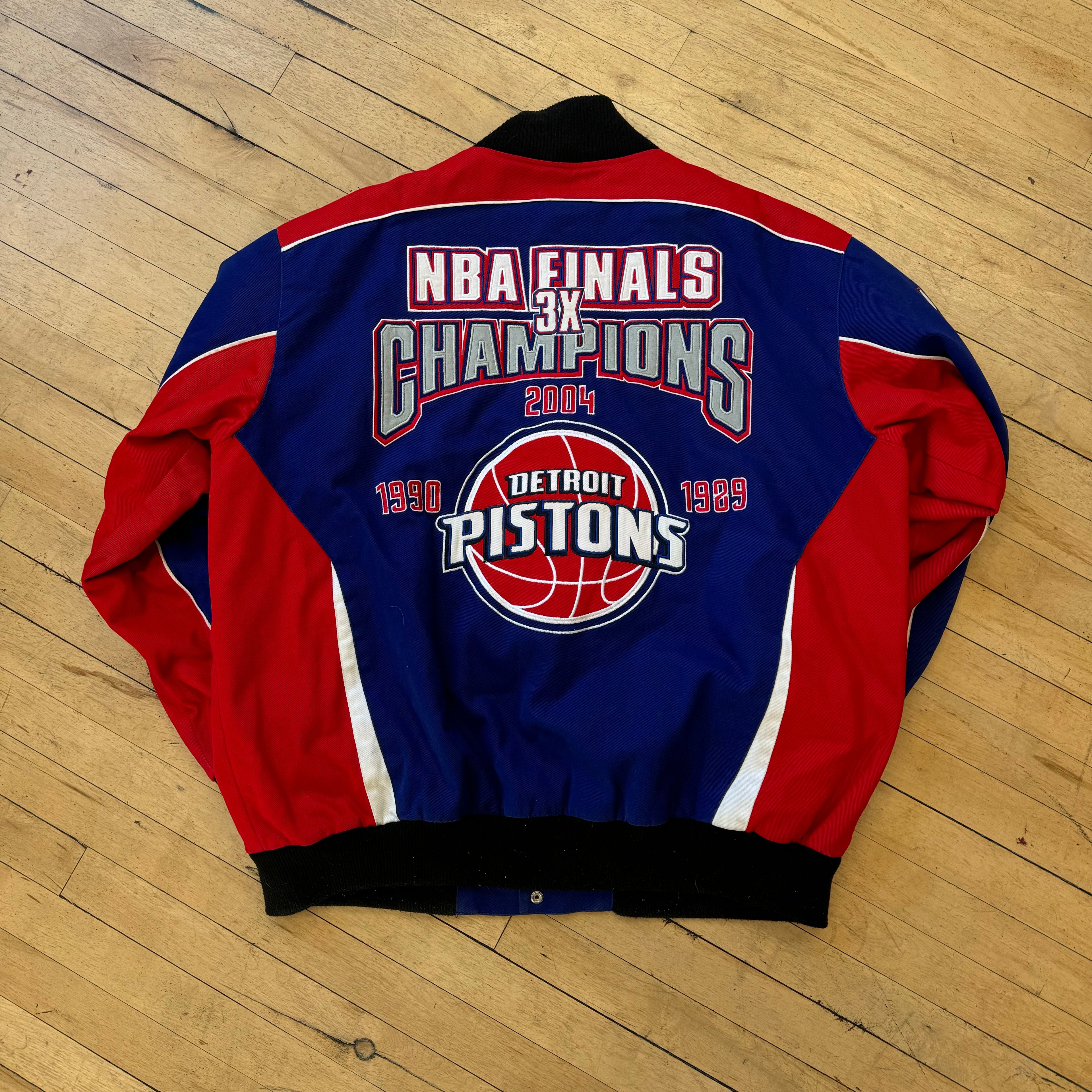 Vintage Detroit Pistons Patch Jacket Sz XXL