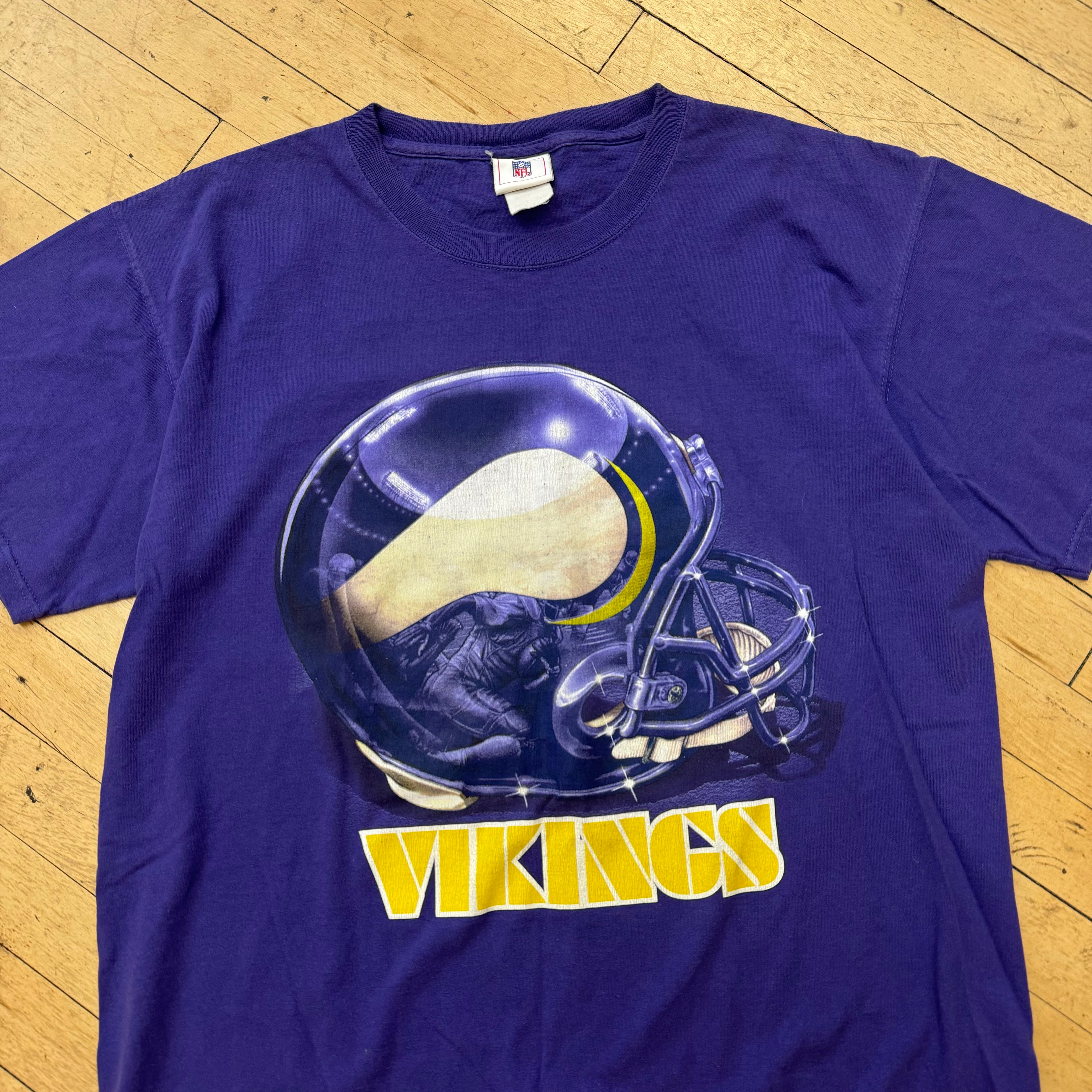 Vintage Minnesota Vikings Helmet T-shirt Sz XL
