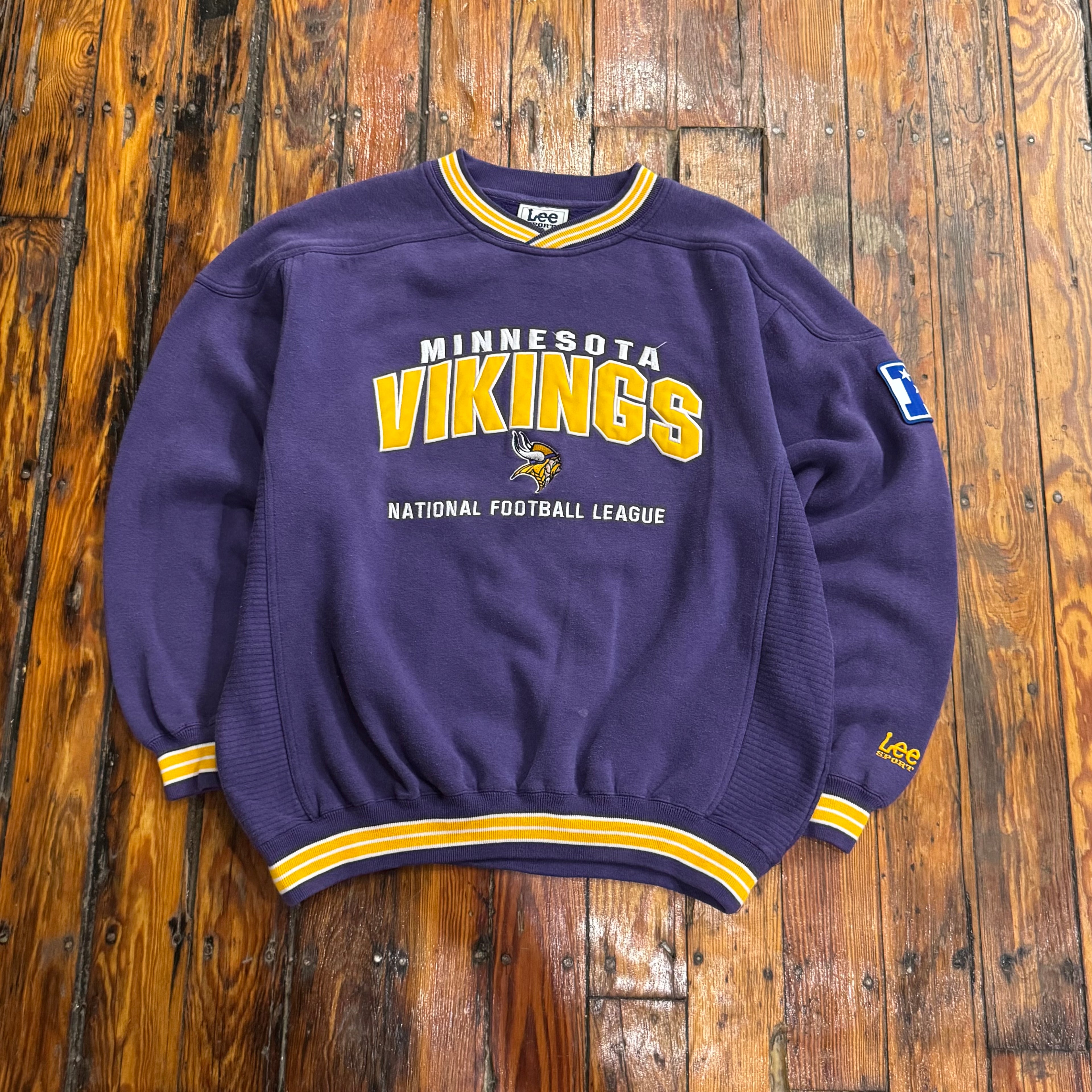 Vintage Lee Spirts Minnesota Vikings Crewneck Sz L