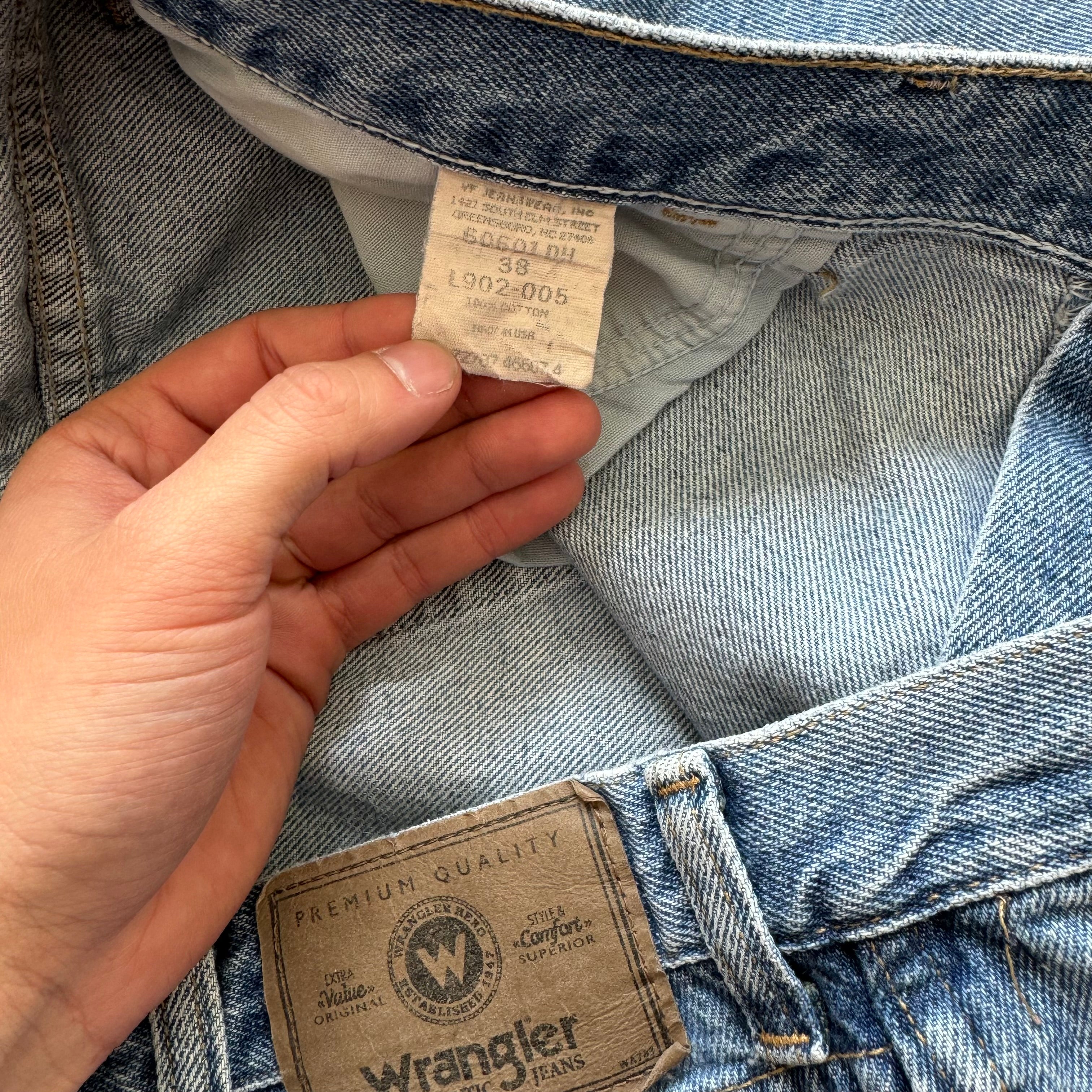 Vintage Wrangler Denim Jean Shorts Sz 38