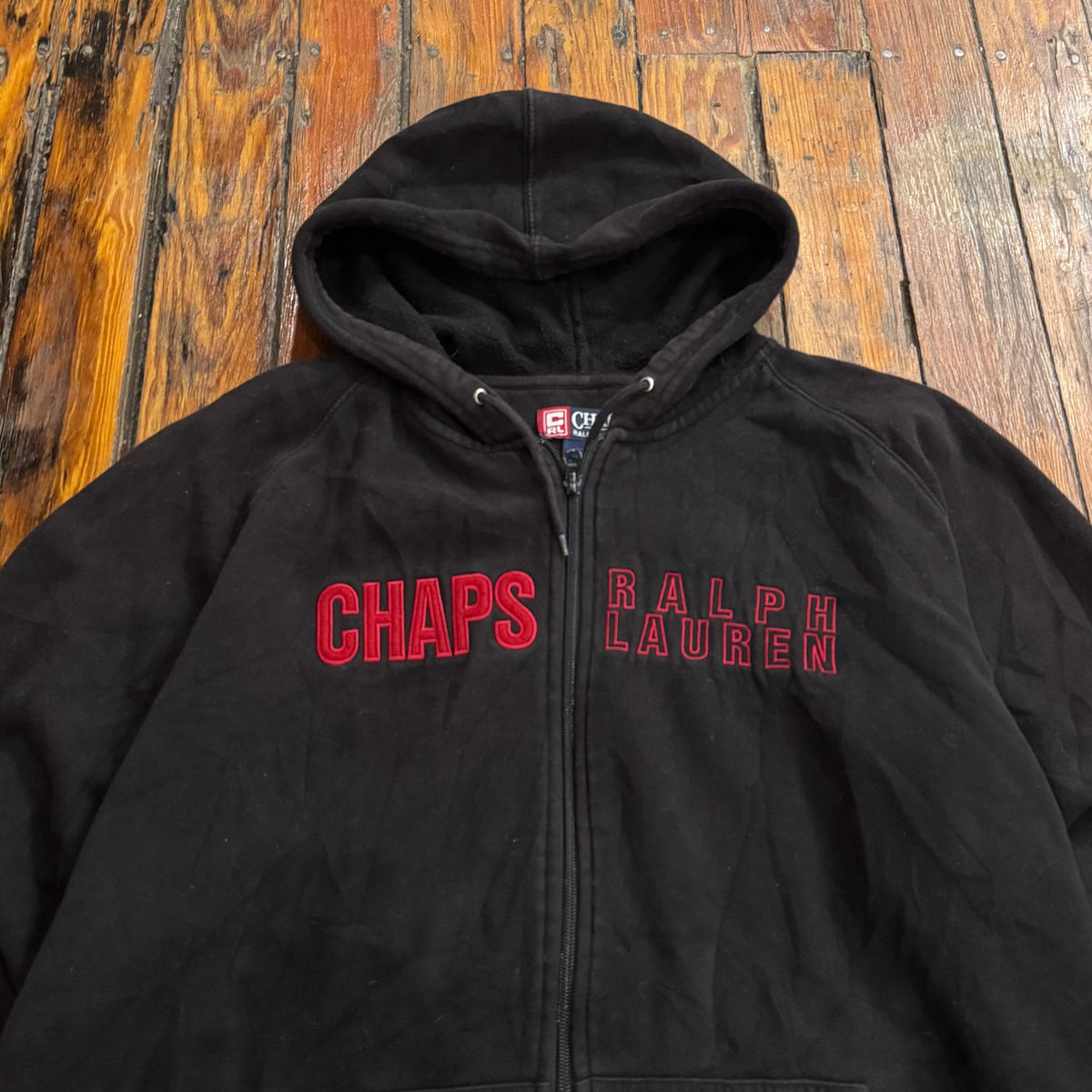 Vintage Chaps Ralph Lauren Zip-Up Hoodie Sz XL