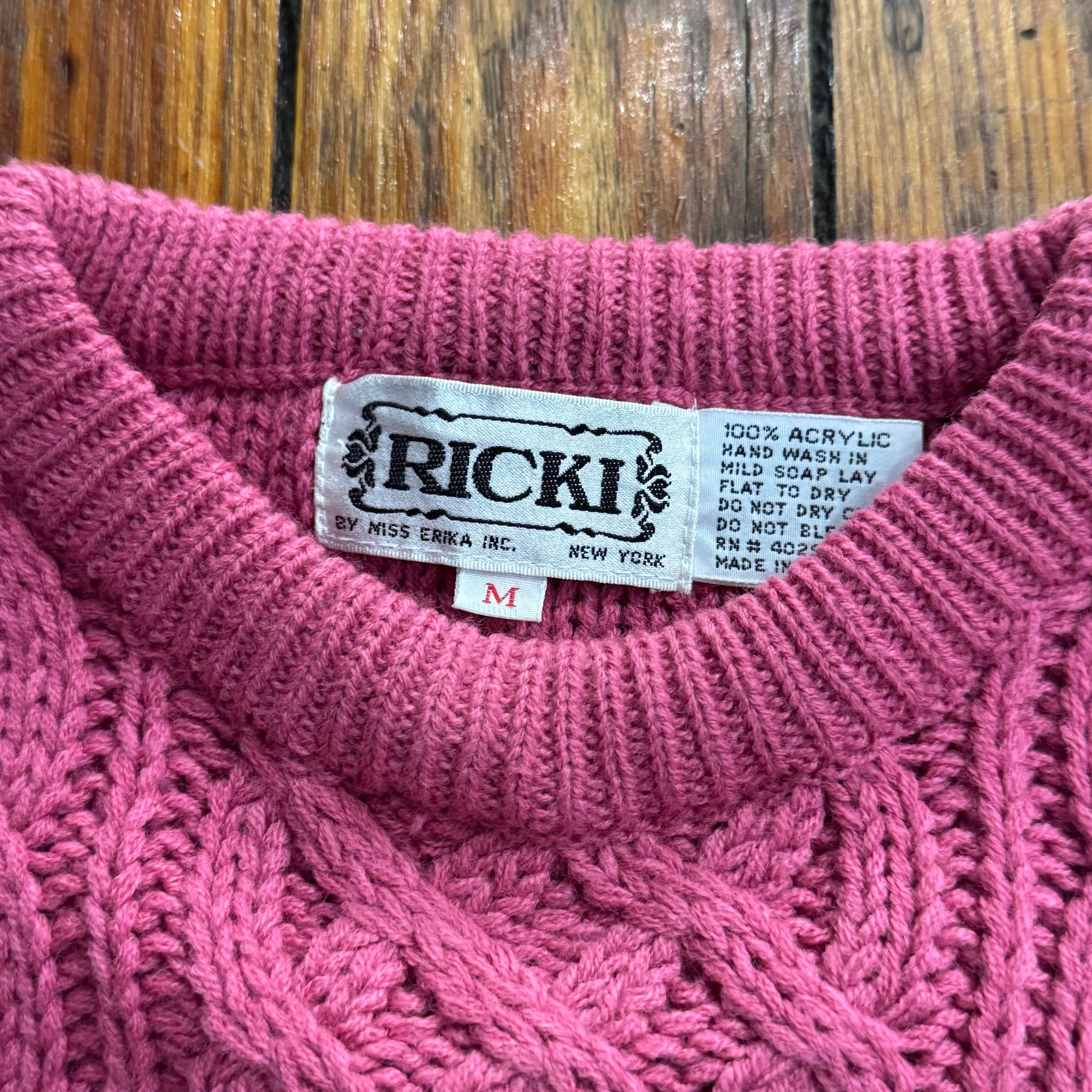 Vintage Riki Sweater Vest Sz M