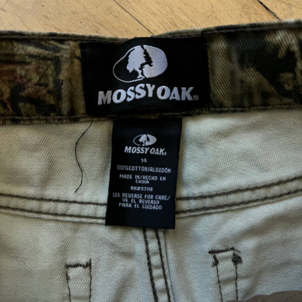 Vintage Mossy Oak Camo Denim Sz 14