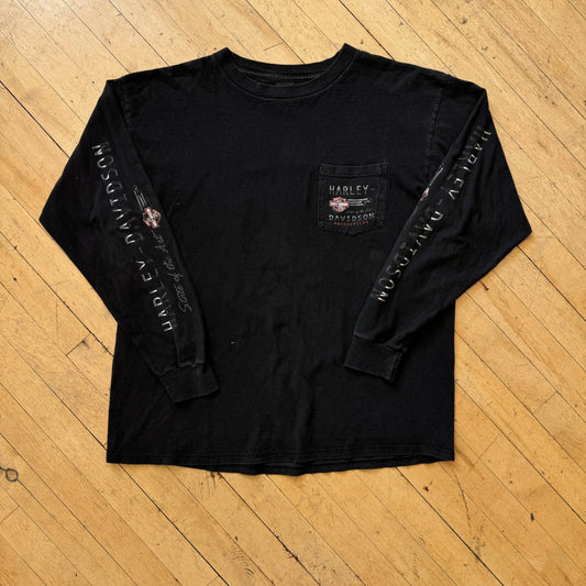 Vintage Harley Davidson L/S T-shirt Sz XL