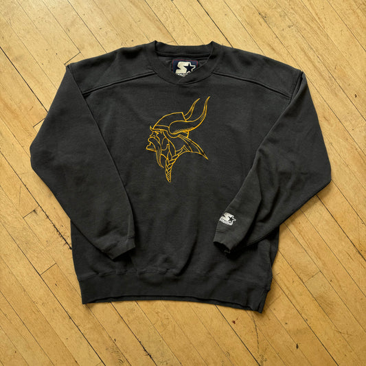 Vintage Minnesota Vikings Embroidered Crewneck Sz XL