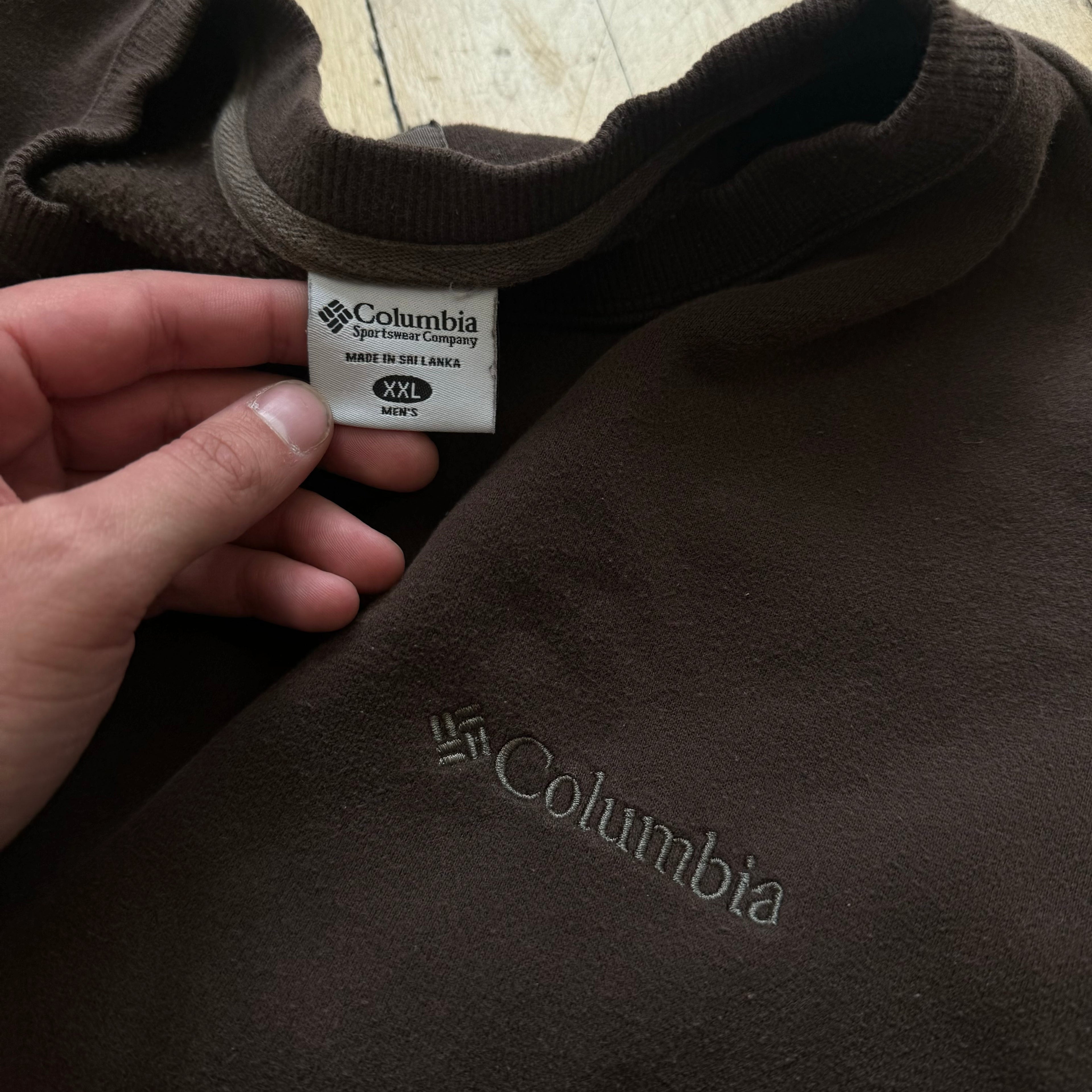 Vintage Brown Columbia Crewneck Sz XXL