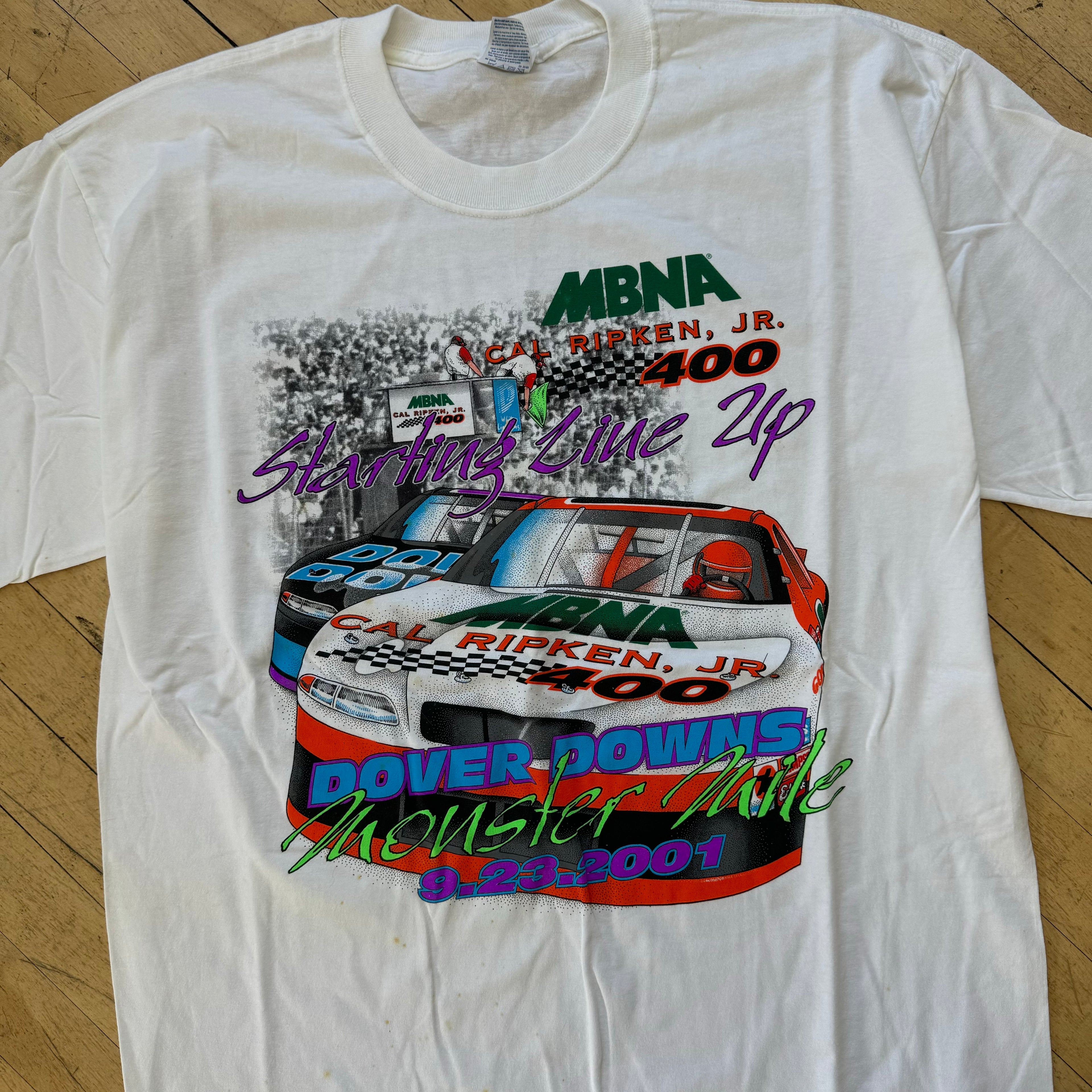 Vintage Carl Ripken Jr Nascar T-shirt Sz XL