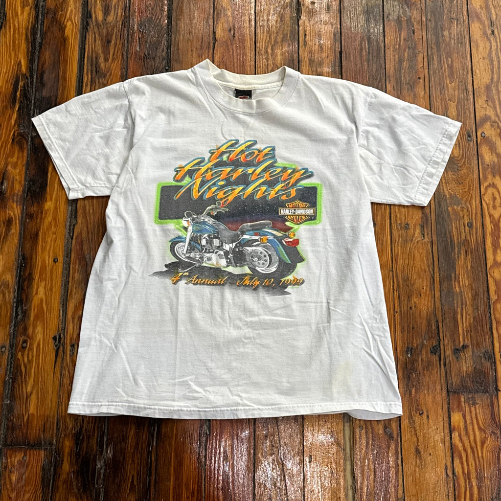 Vintage Hot Harley Nights T-shirt Sz L