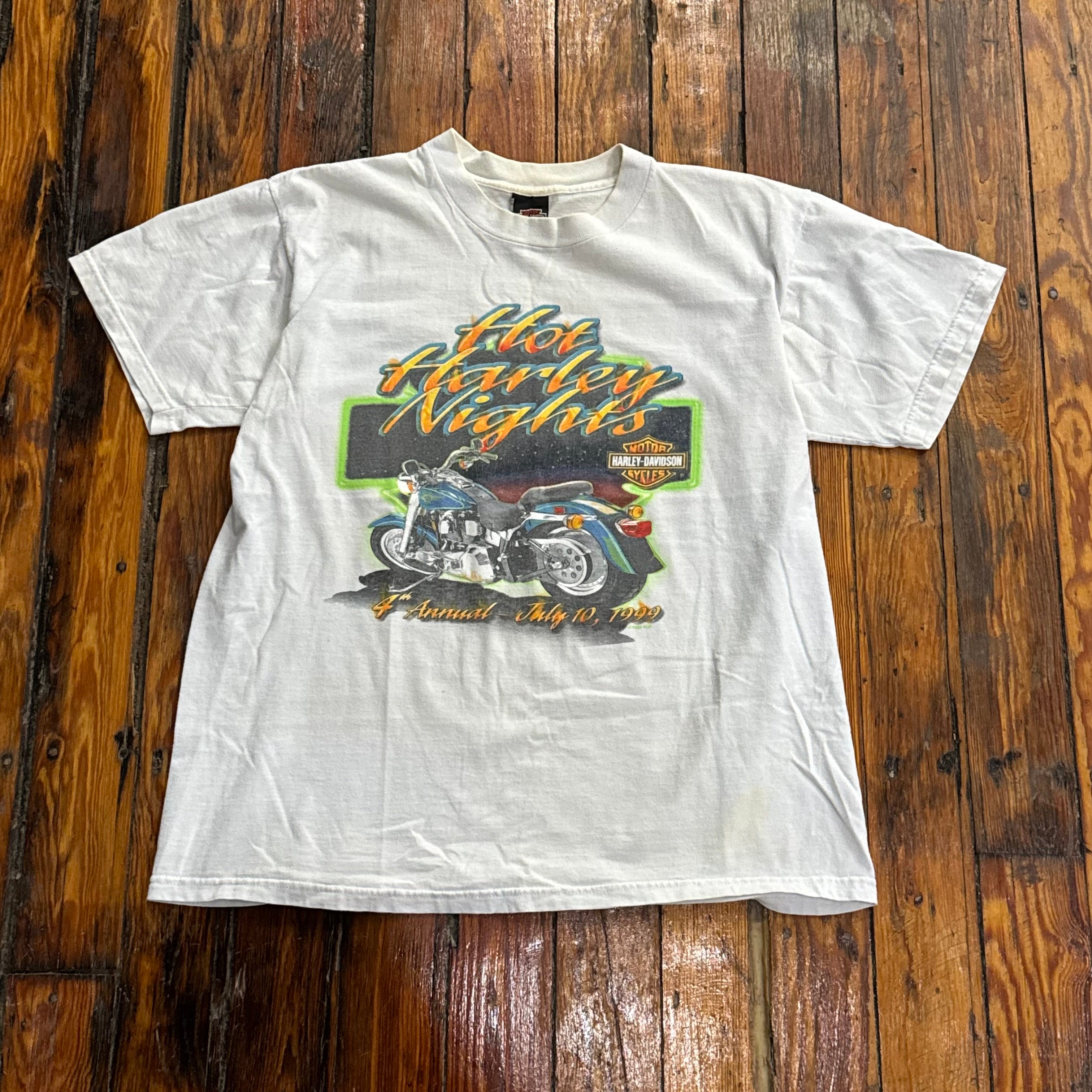 Vintage Hot Harley Nights T-shirt Sz L