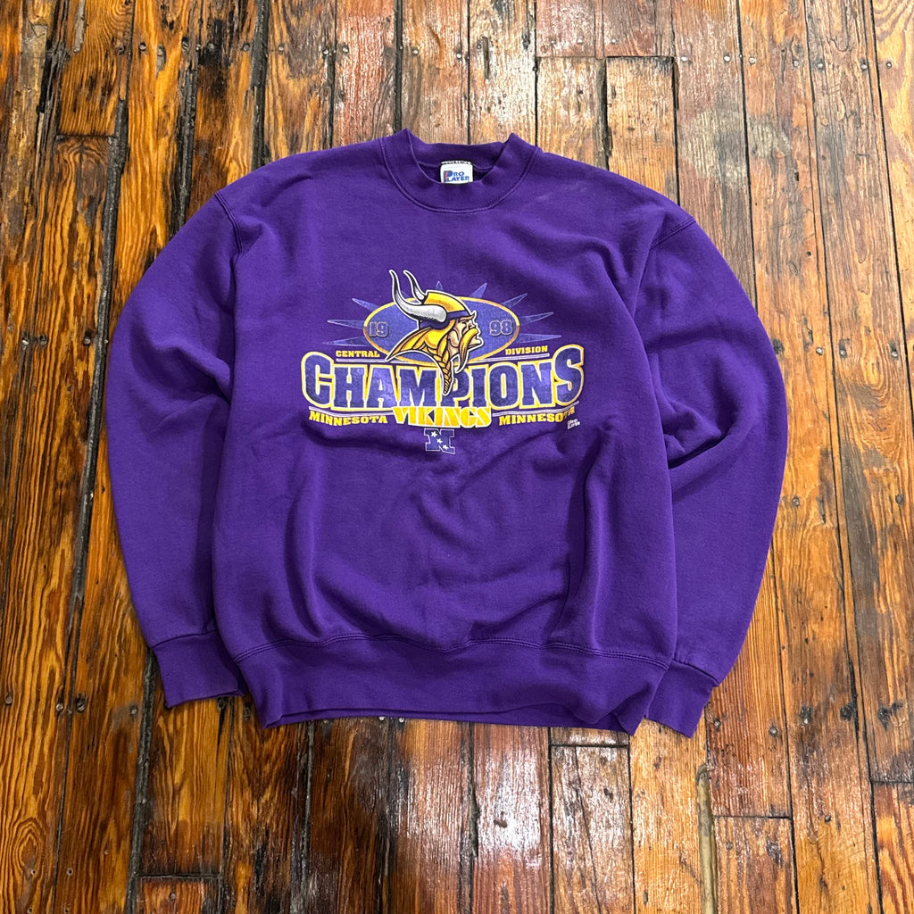 Vintage Minnesota Vikings Champions CrewNeck Sz XL