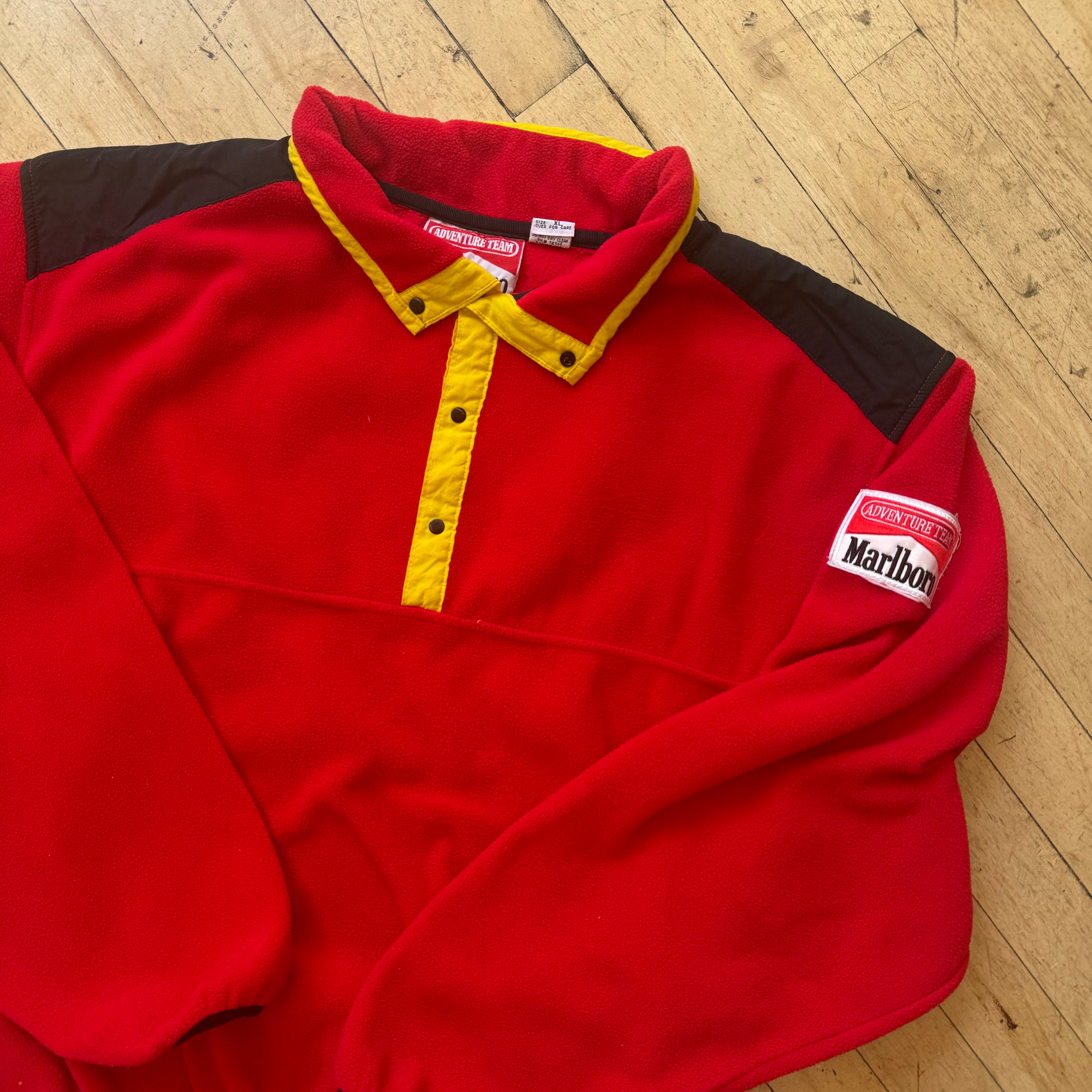 Vintage Marlboro Patch Fleece Jacket Sz L