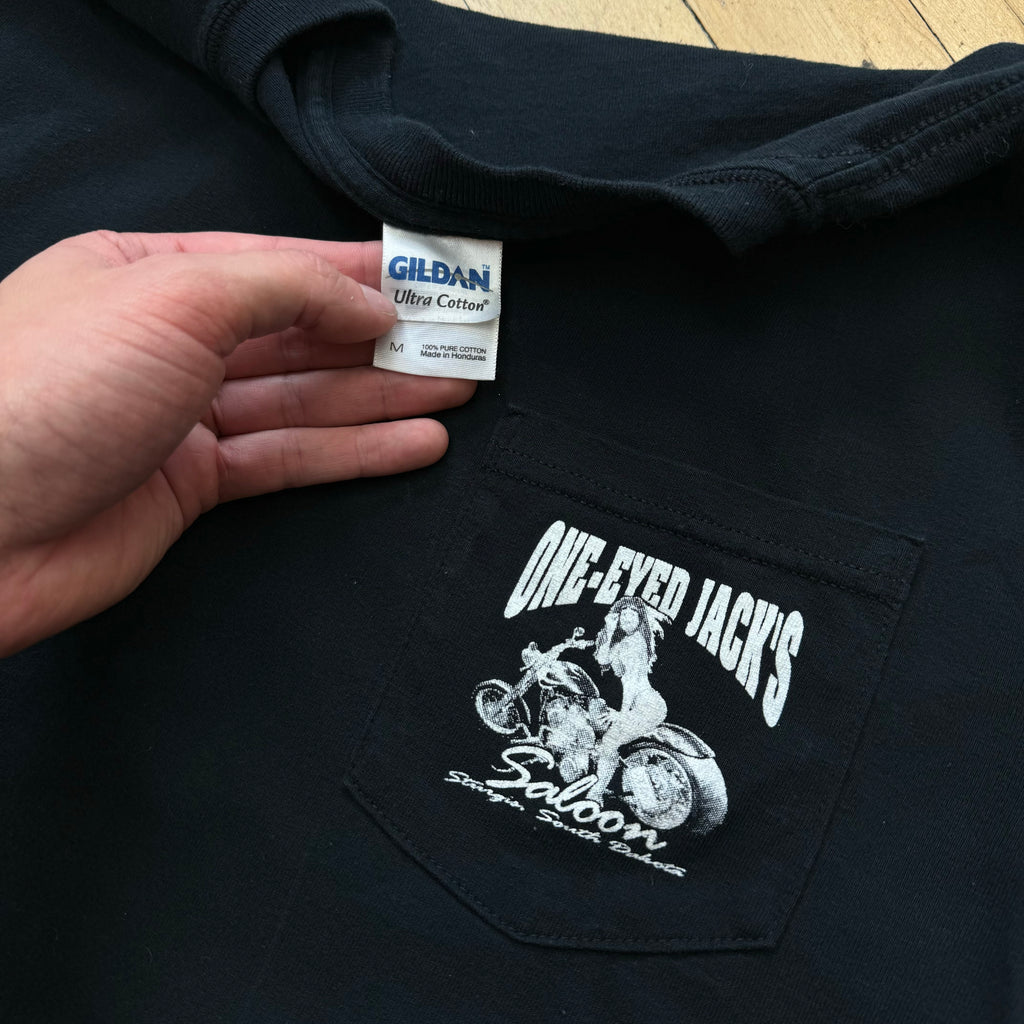 Vintage One Eyed Jacks Biker Bar T-shirt Sz M