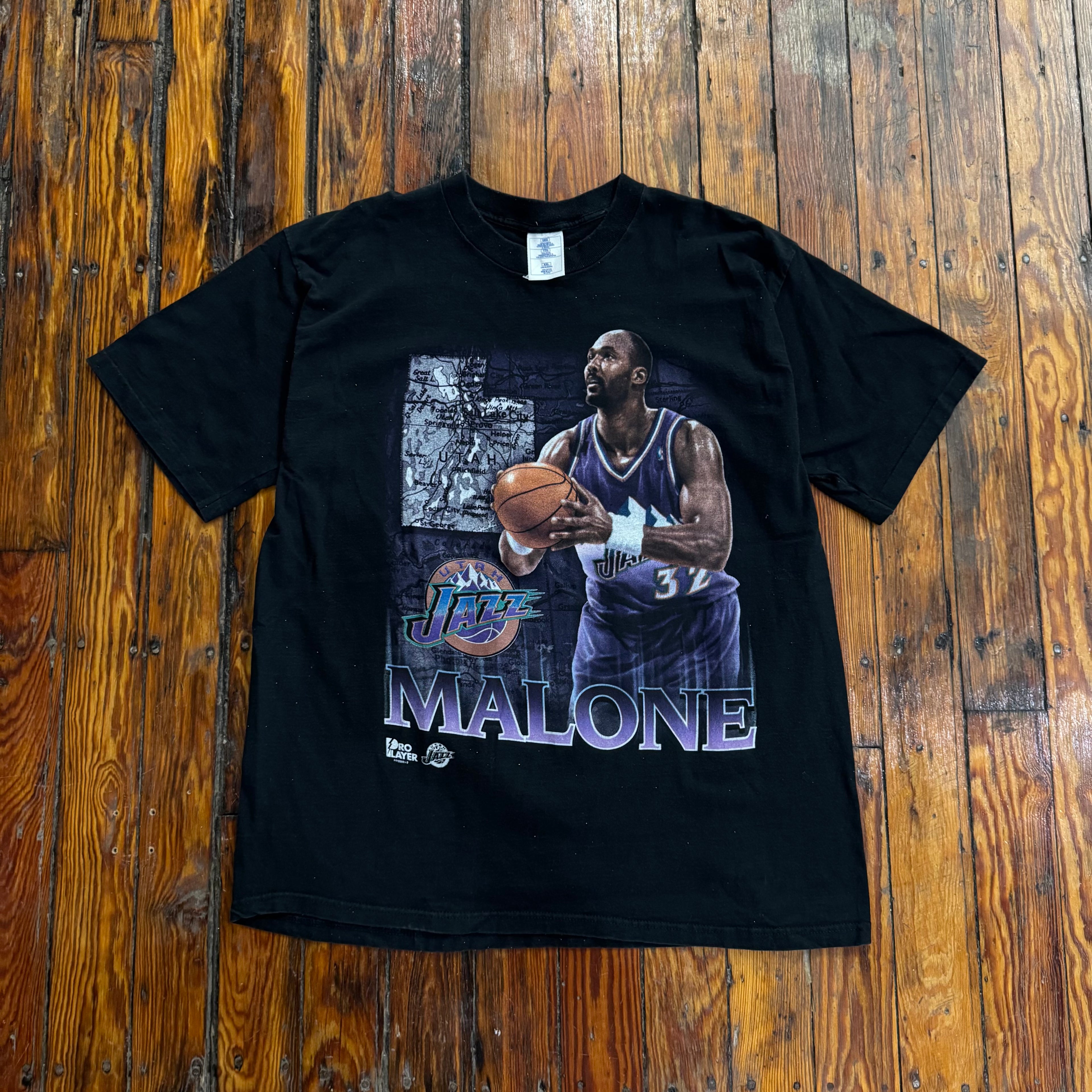 Vintage Karl Malone Pro-Player T-shirt Sz XXL