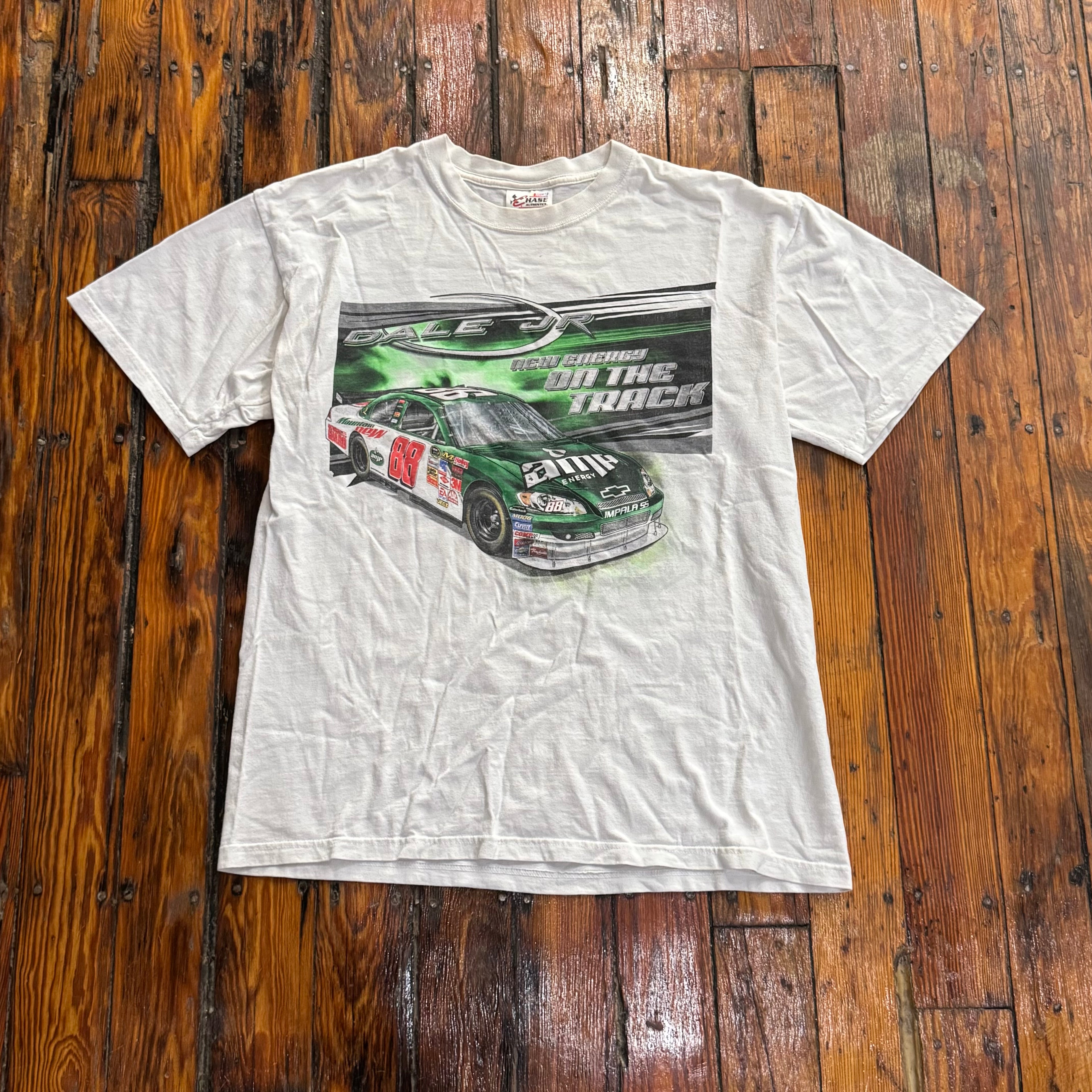 Y2K Amp Energy Nascar T-shirt Sz L
