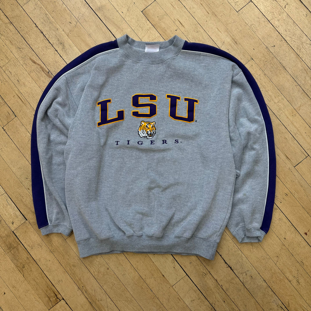 Vintage LSU Tigers SpellOut CrewNeck Sz L