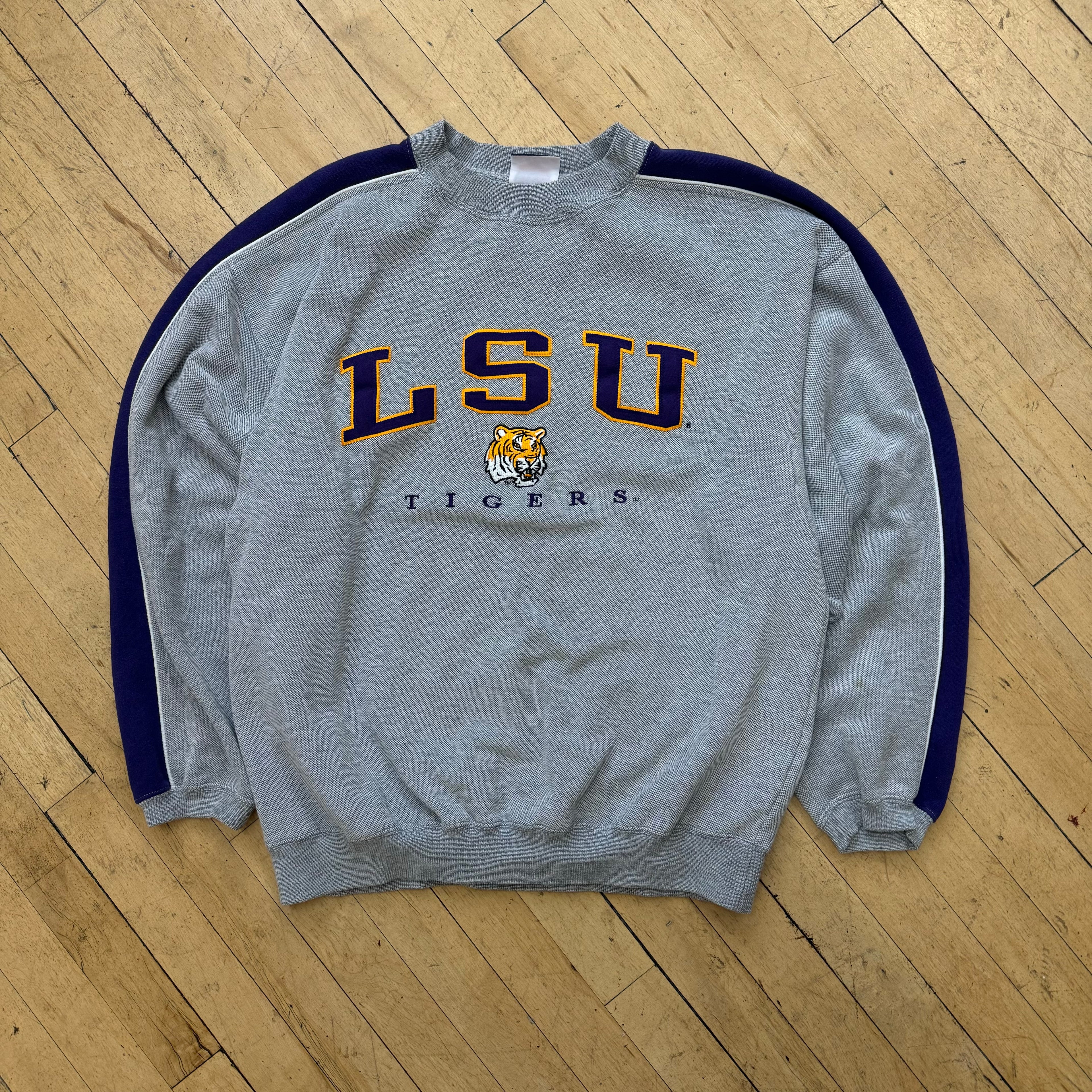 Vintage LSU Tigers SpellOut CrewNeck Sz L