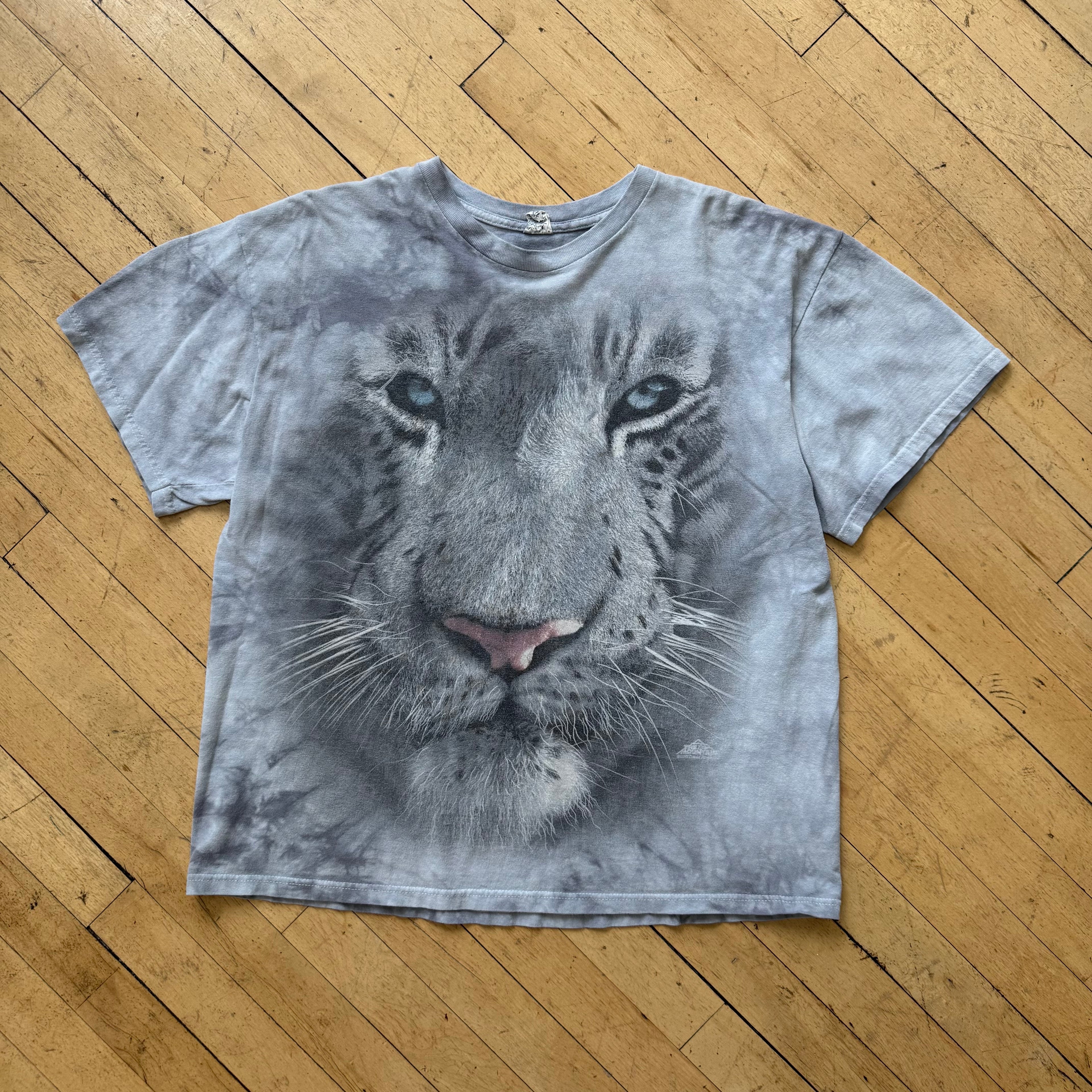 Y2K The Mountain Snow Tiger T-shirt Sz S