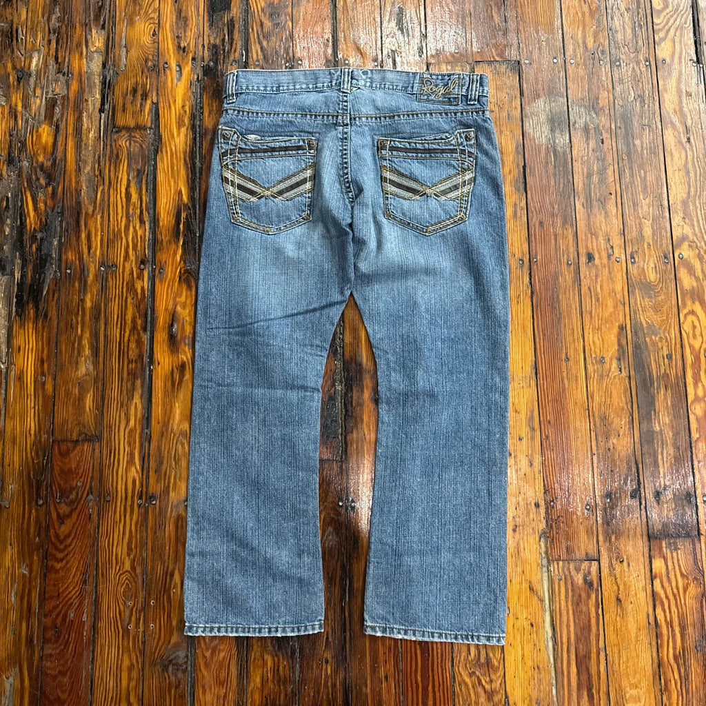 Y2K Royal Denim Jeans Sz 38x30