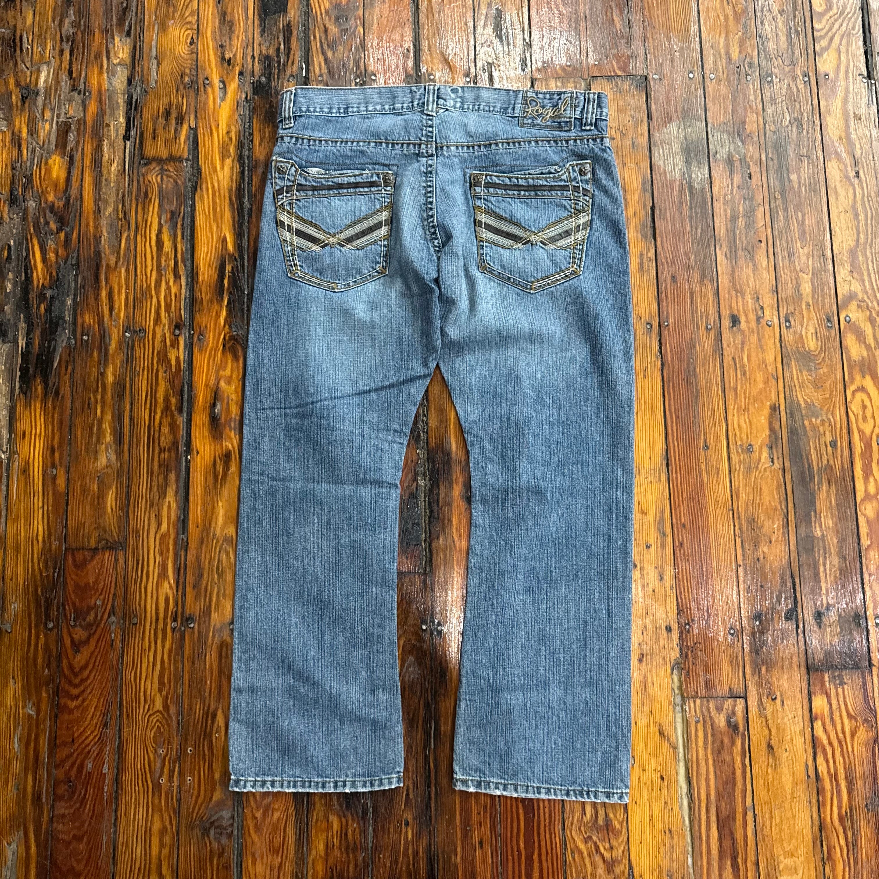 Y2K Royal Denim Jeans Sz 38x30