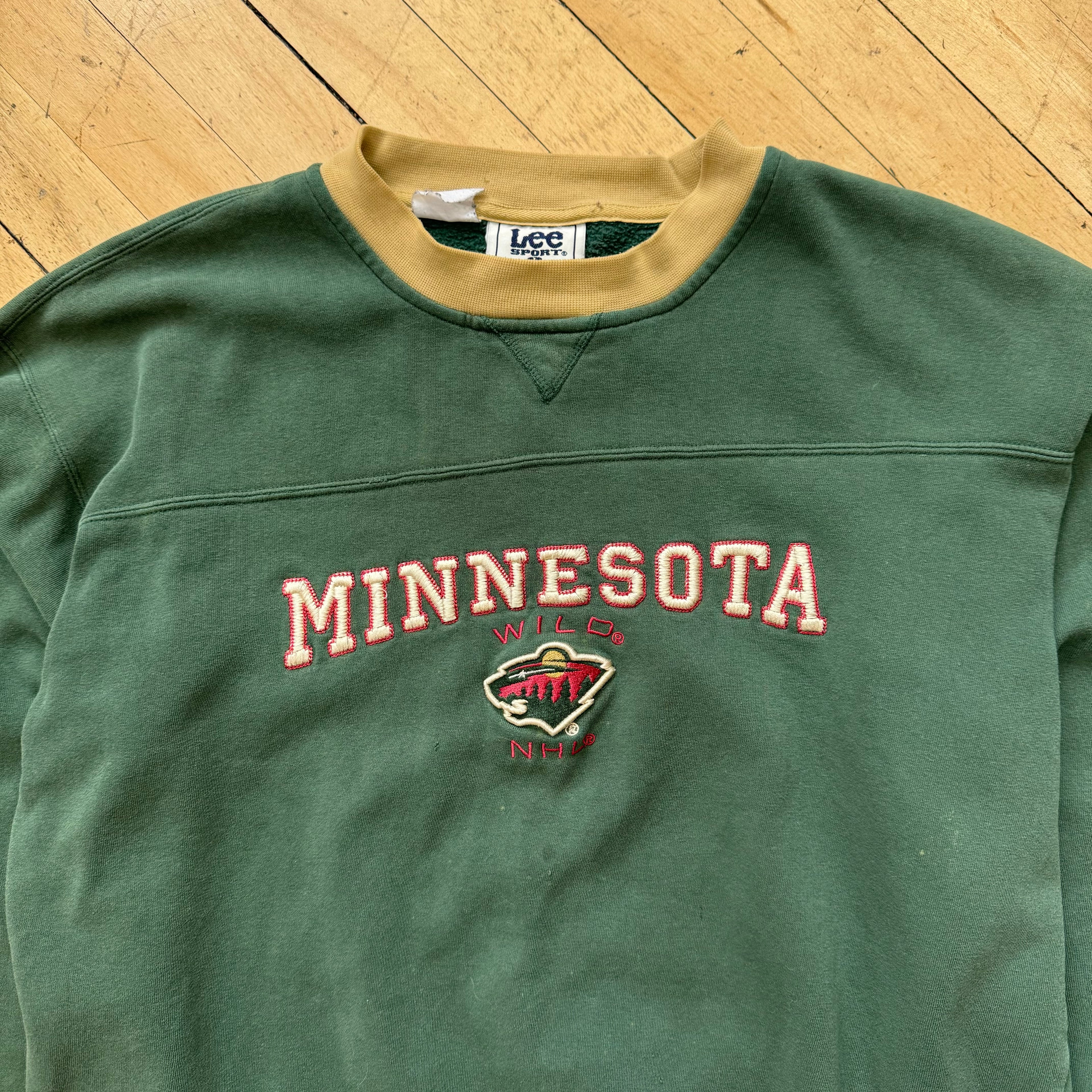 Vintage Lee Sports Minnesota Wild CrewNeck Sz L