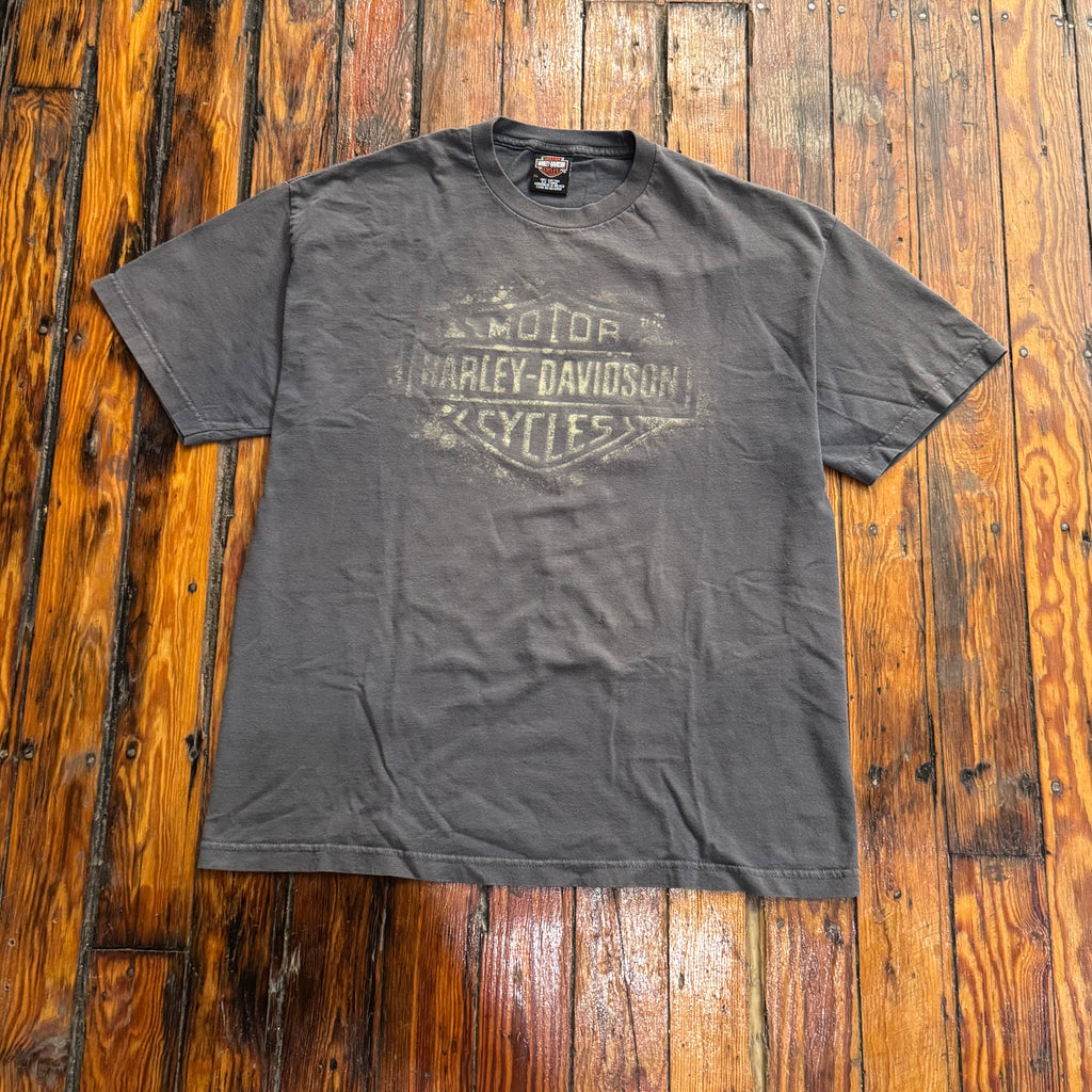 Vintage Harley Davidson Faded Logo T-shirt Sz XL