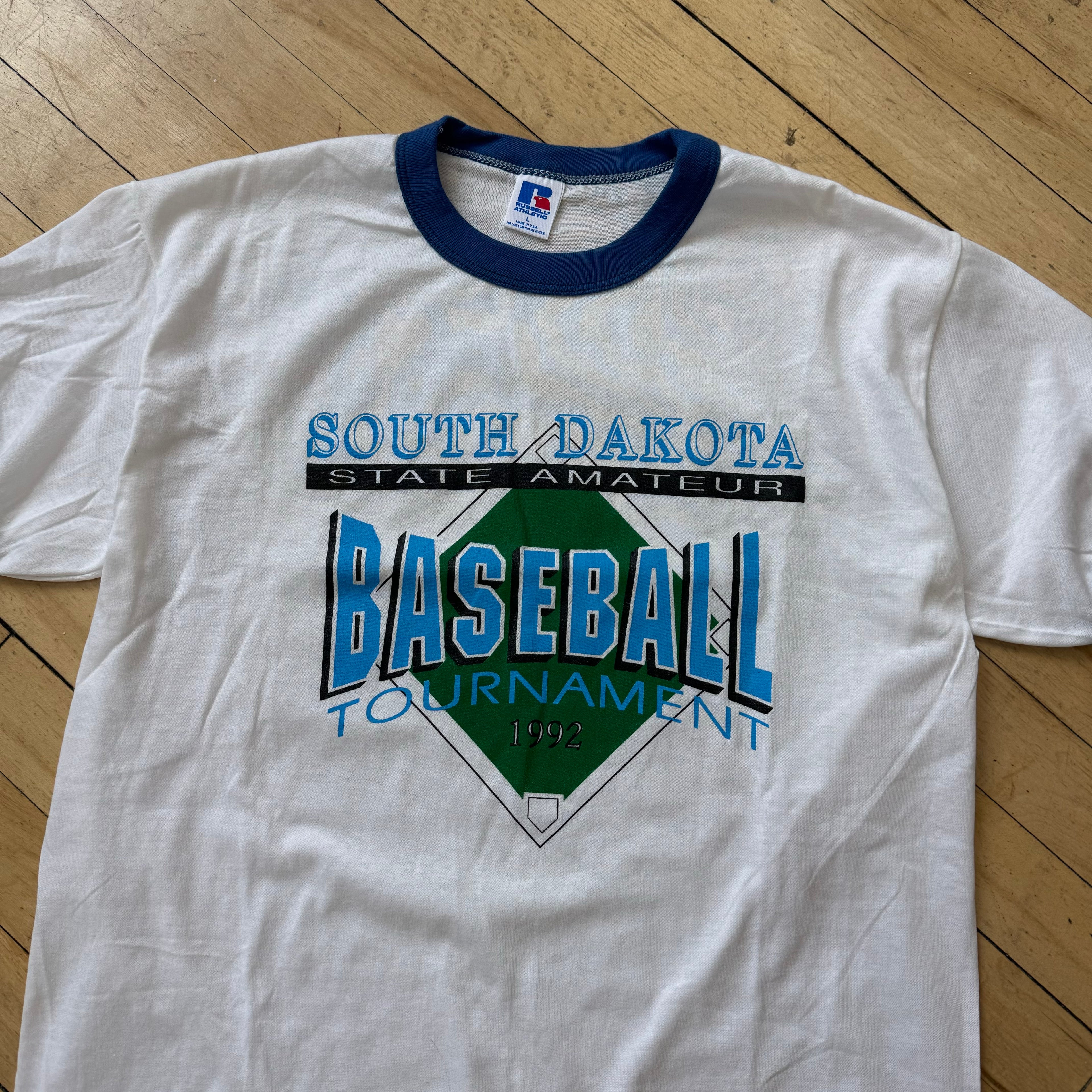 Vintage South Dakota Baseball Tournament T-shirt Sz L
