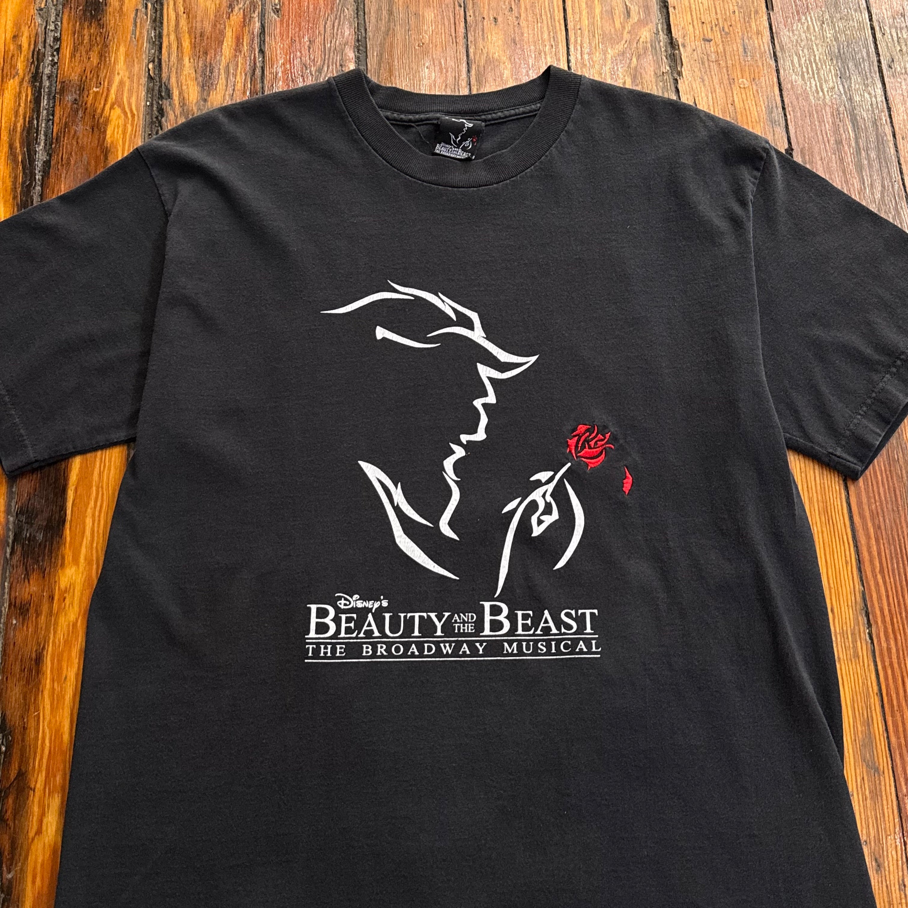Vintage Beauty & The beast Musical T-shirt Sz L
