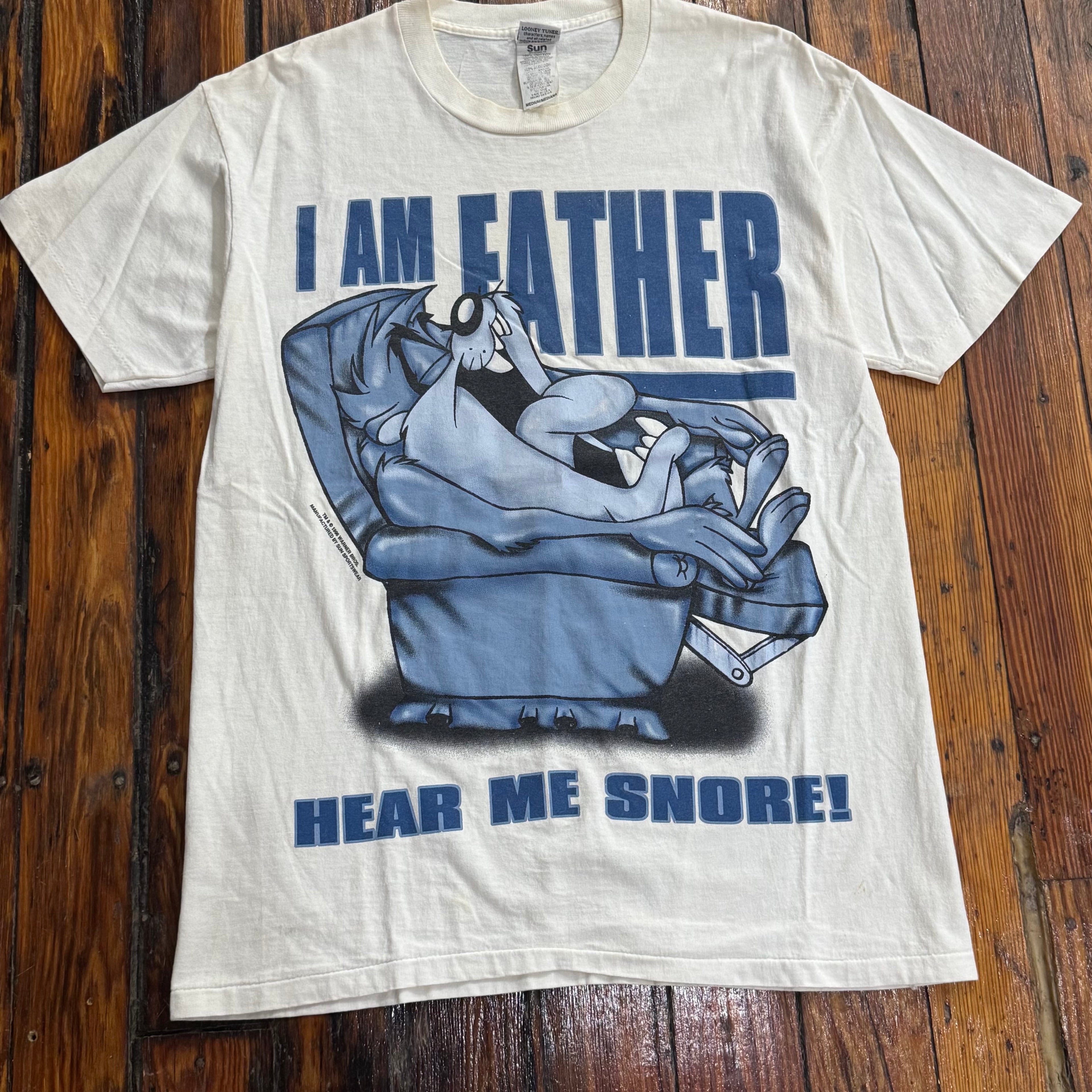 Vintage Taz I am Father T-shirt Sz M