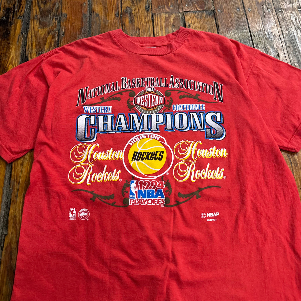 Vintage Houston Rockets Western Conference T-shirt Sz XL