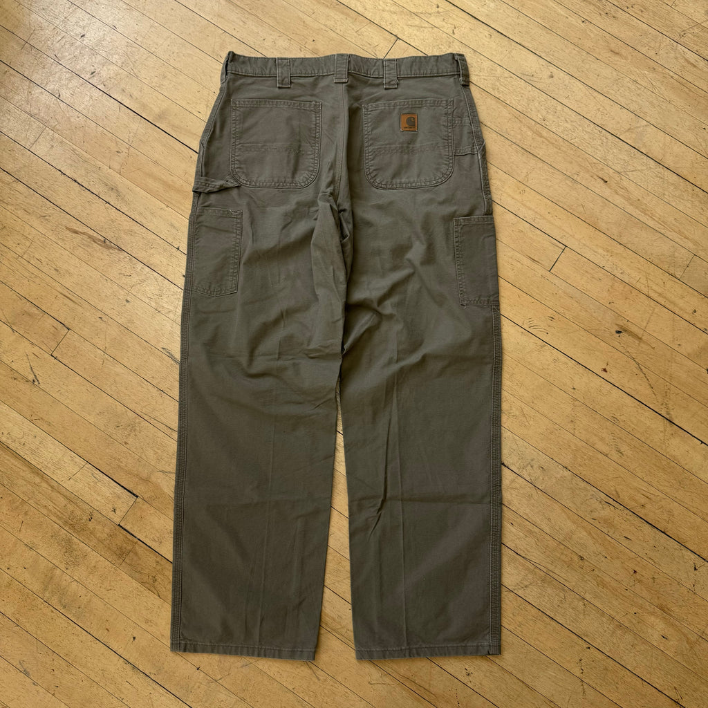 Vintage Olive Carhartt Khaki Cargo Pants Sz 34x34