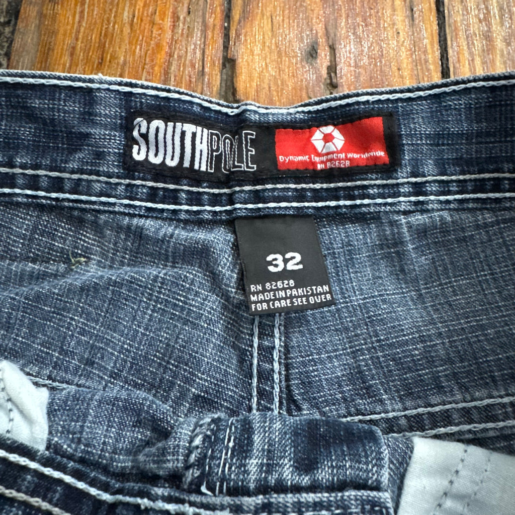 Y2K SouthPole Denim Jean Shorts Sz 32