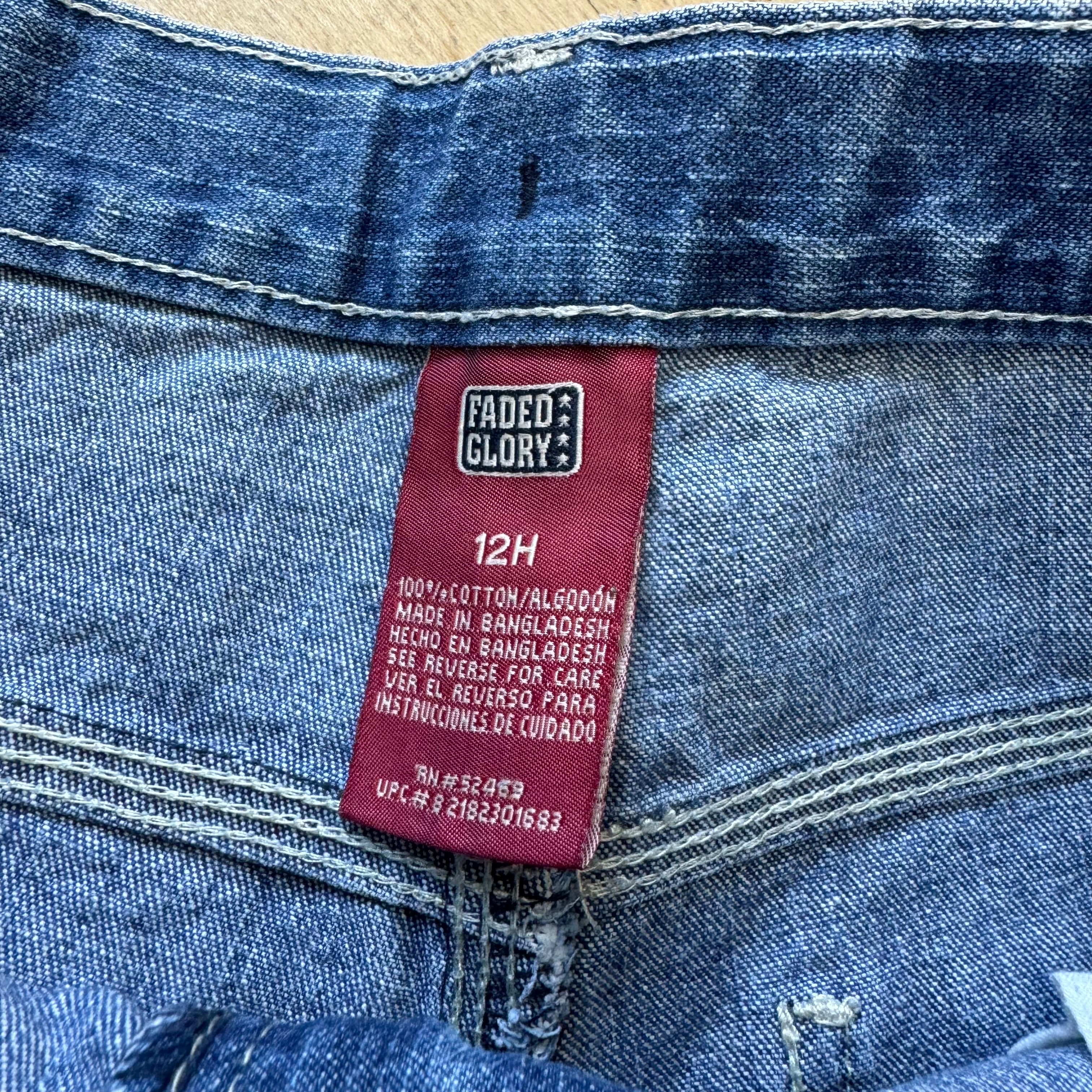 Vintage Faded Glory Denim Jean Shorts Sz 12
