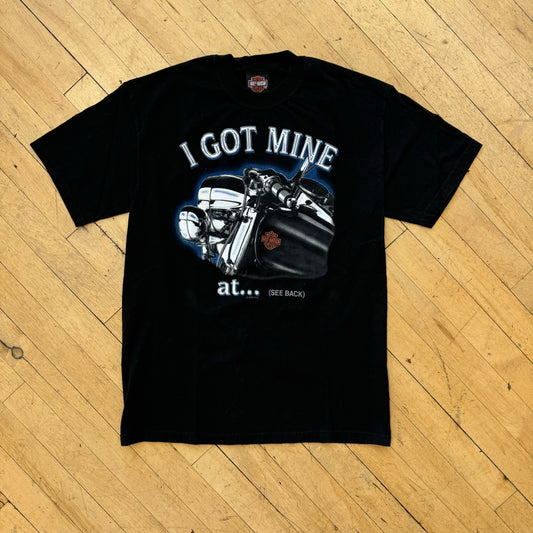 Harley Davidson I got mine (see back) T-shirt Sz M