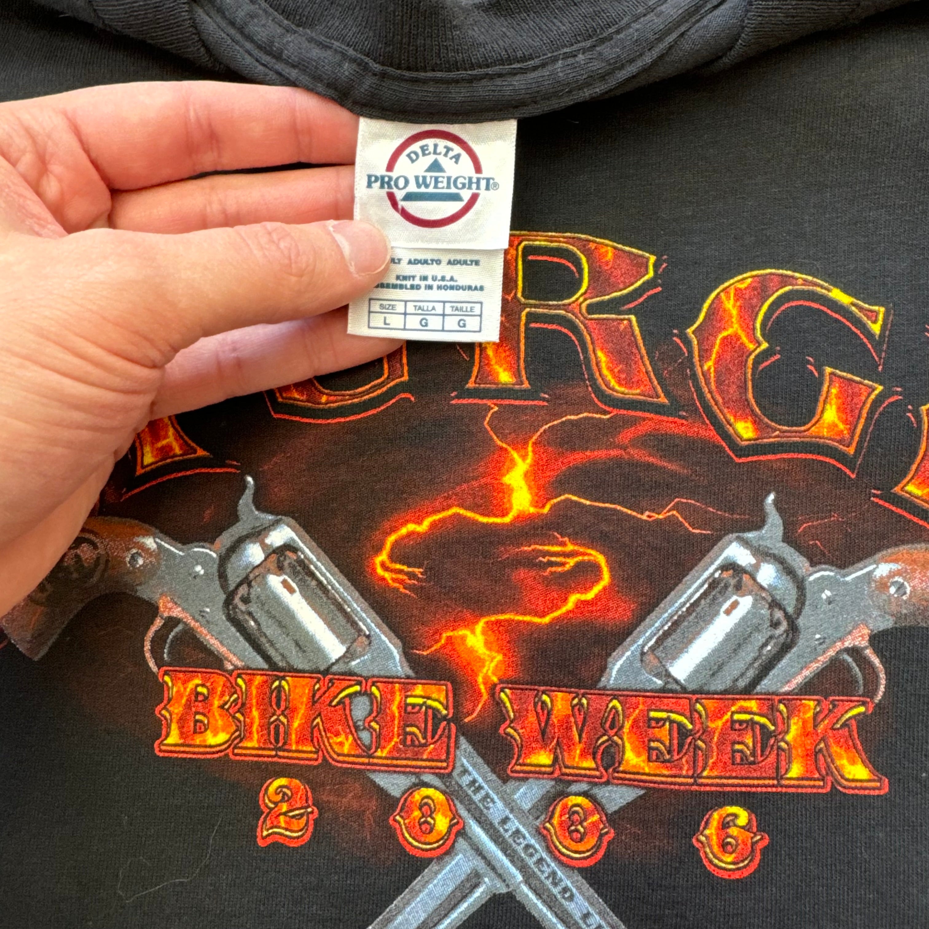Sturgis Bike Week Flame T-shirt Sz L