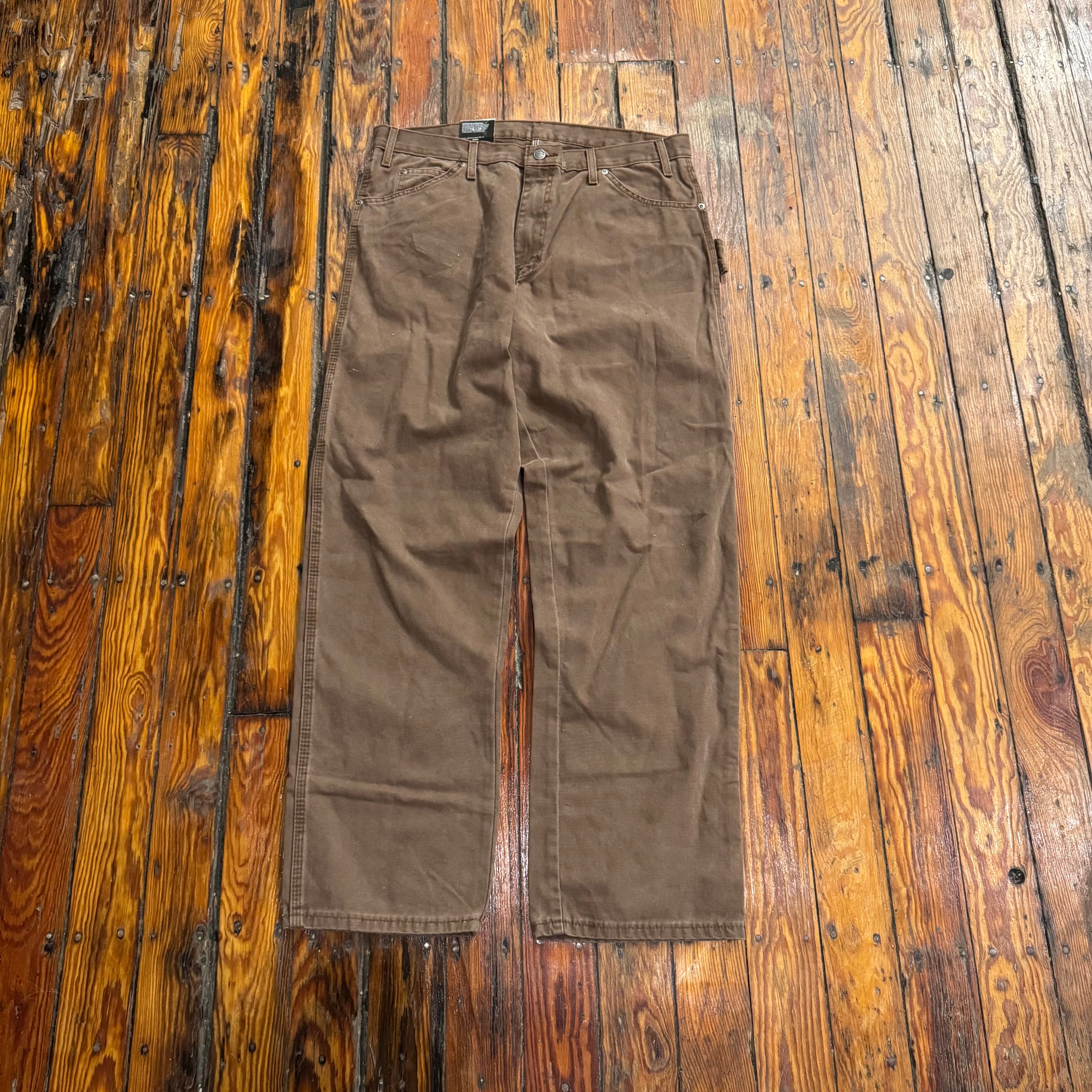 Vintage Brown Dickie Denim Jeans Sz 36x32